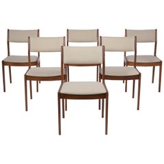 Set of Six Modern Danish Dinning Chairs