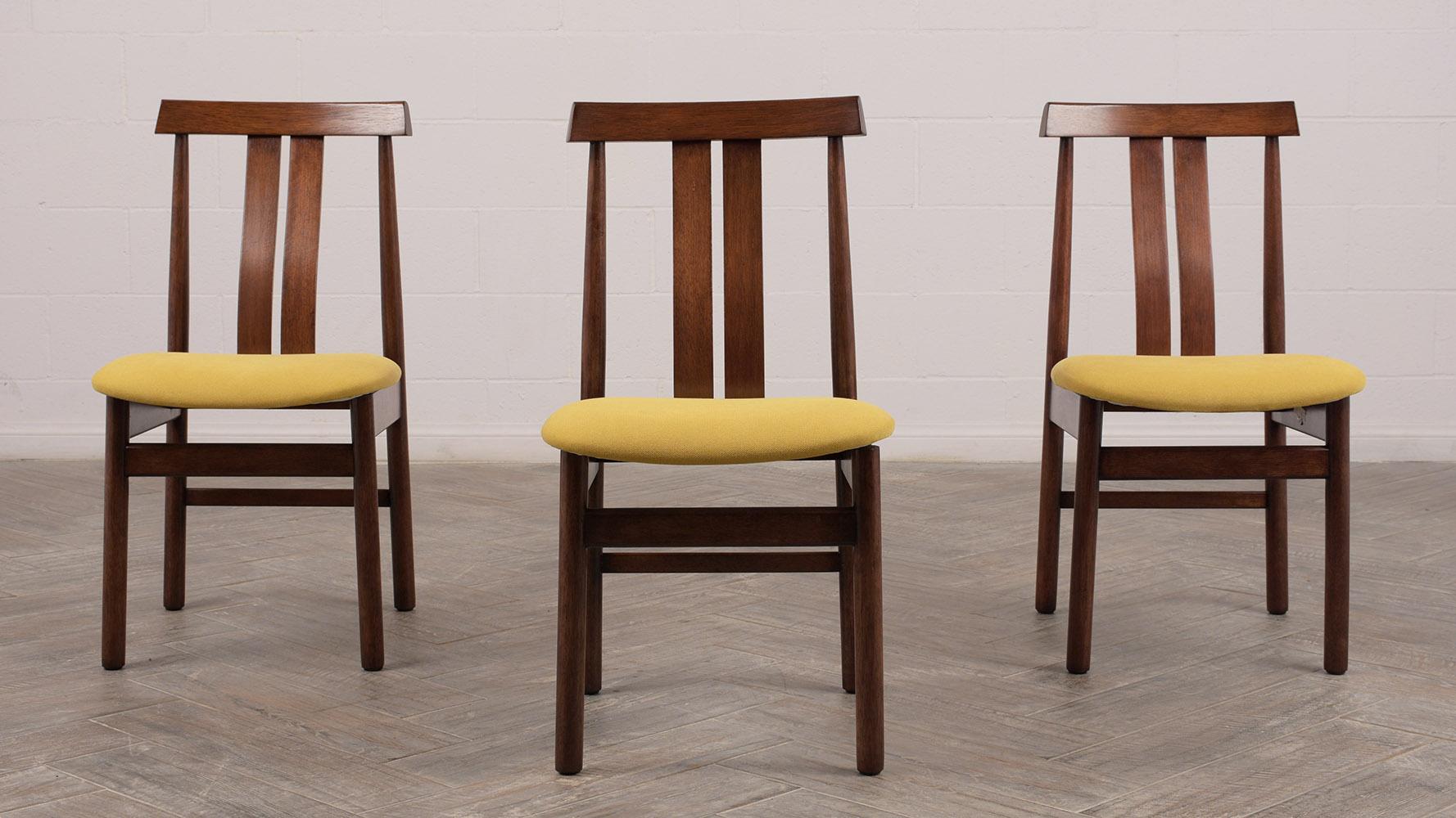 Fabric Set of Six Modern Style Korean Dining Room Chairs