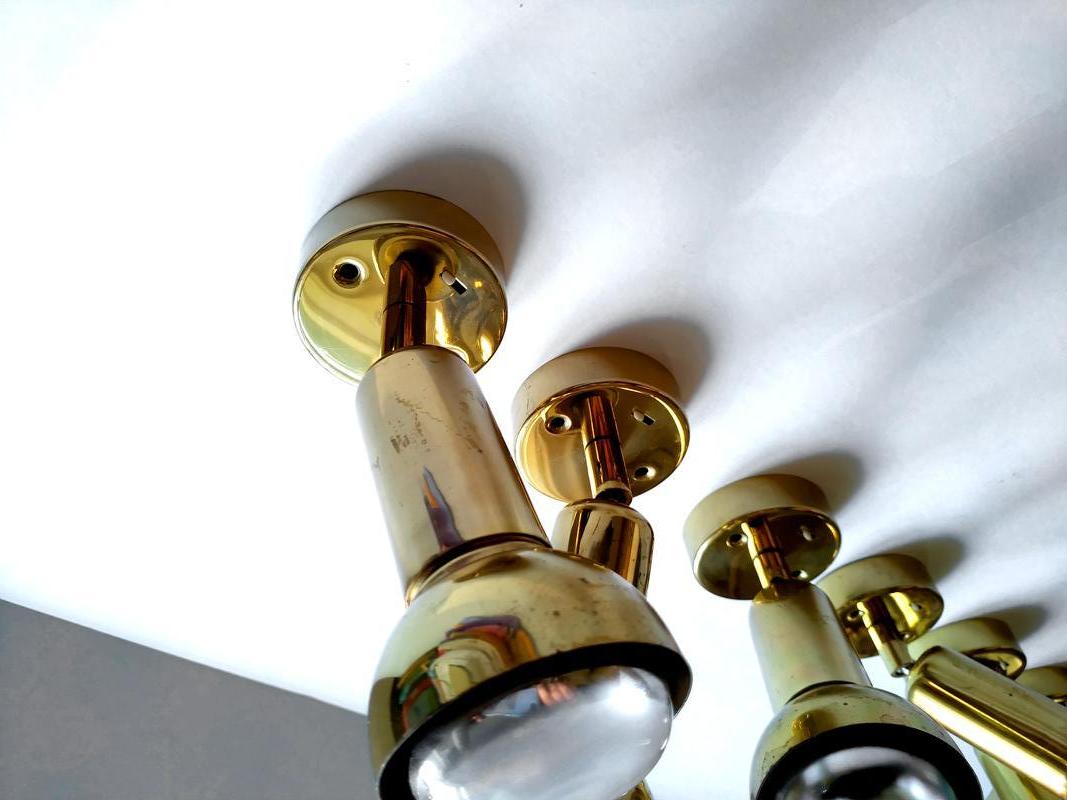 Mid-Century Modern Set of Six Modernist Ceiling or Wall Lights Sconces, Germany, 1960s