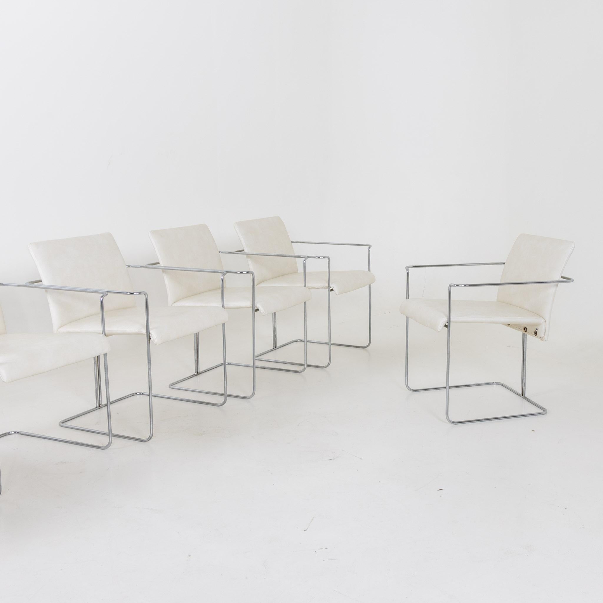 Italian Set of Six Modernist Chairs by Ernesto Radaelli For Sale