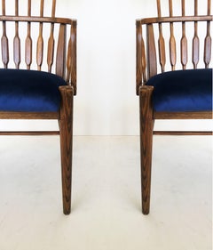 Set of Six Modernist Windsor Style Dining Chairs