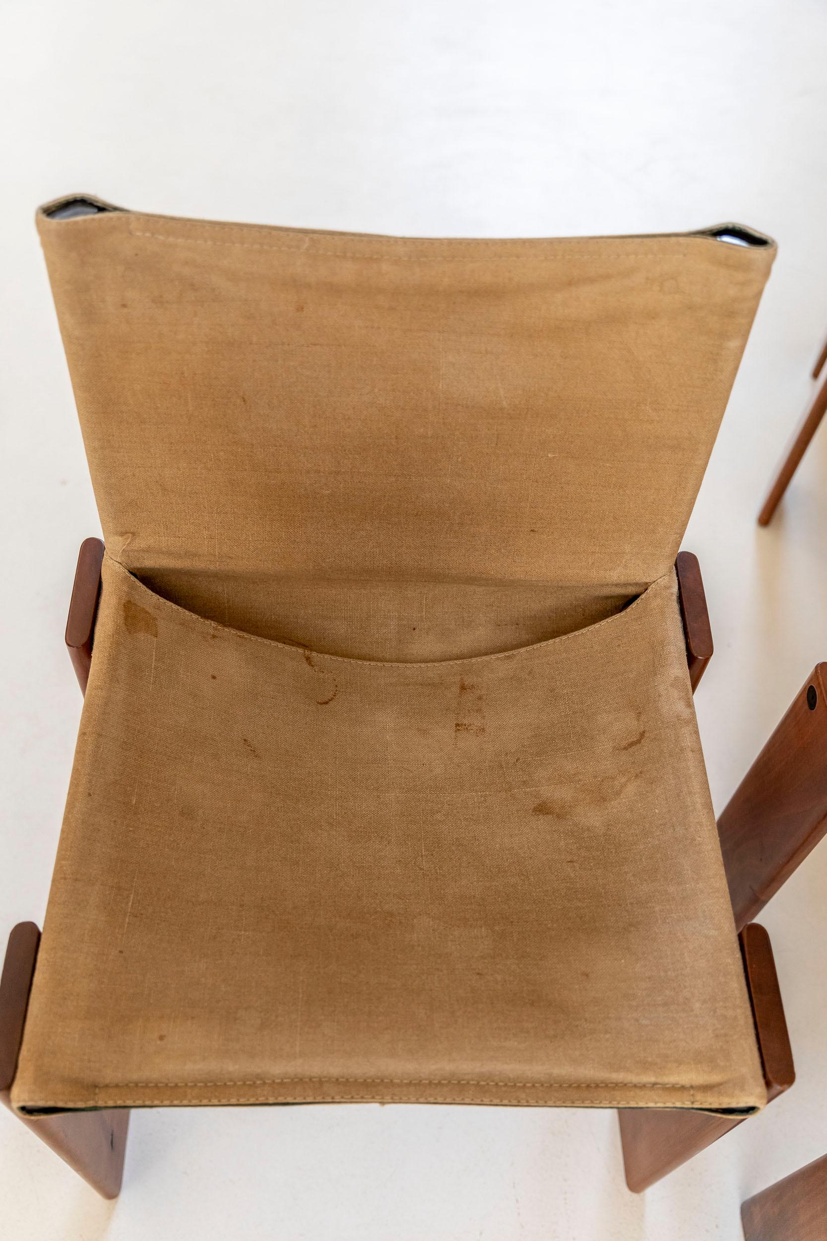 Set of Six 'Monk' Chairs by Afra & Tobia Scarpa, 1970 ca 11