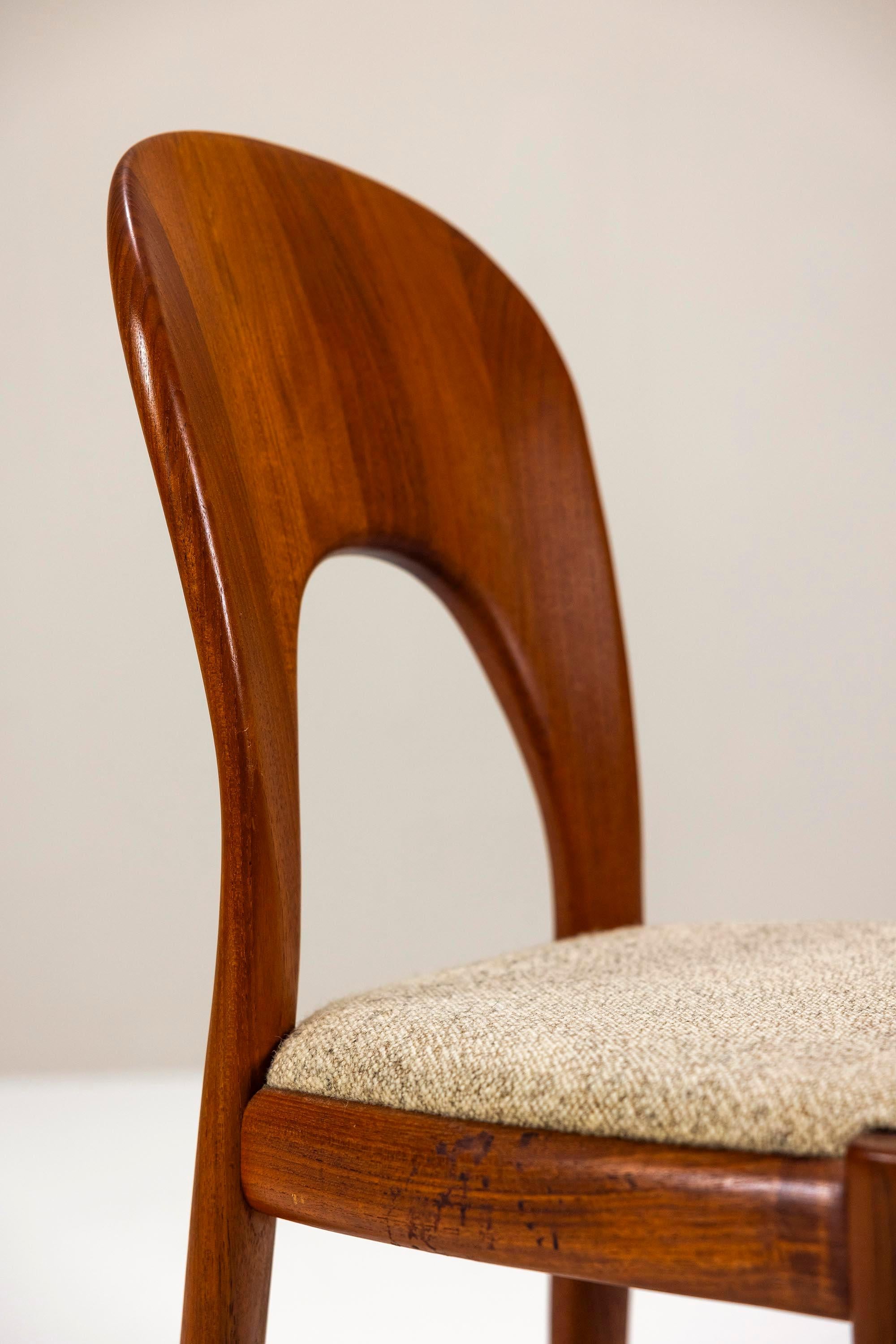 Set of Six 'Morten' Dining Chair by Niels Koefoed, Denmark 1960s 4
