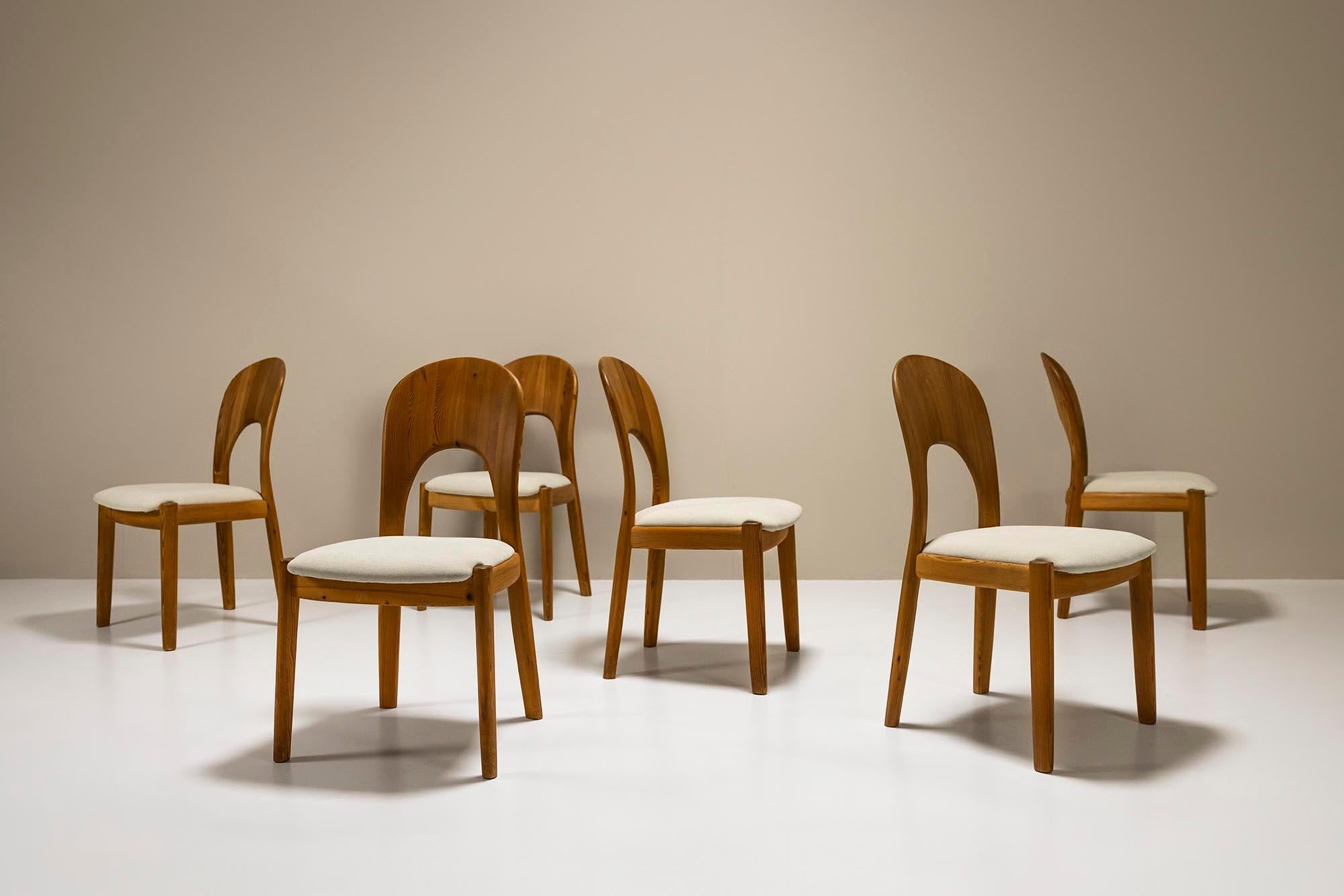 Scandinavian Modern Set of Six 'Morten' Dining Chairs In Teak By Niels Kofoed, Denmark 1960s