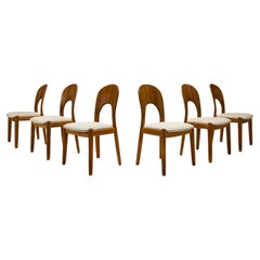 Ensemble de six chaises de salle à manger "Morten" en teck par Niels Kofoed, Danemark années 1960
