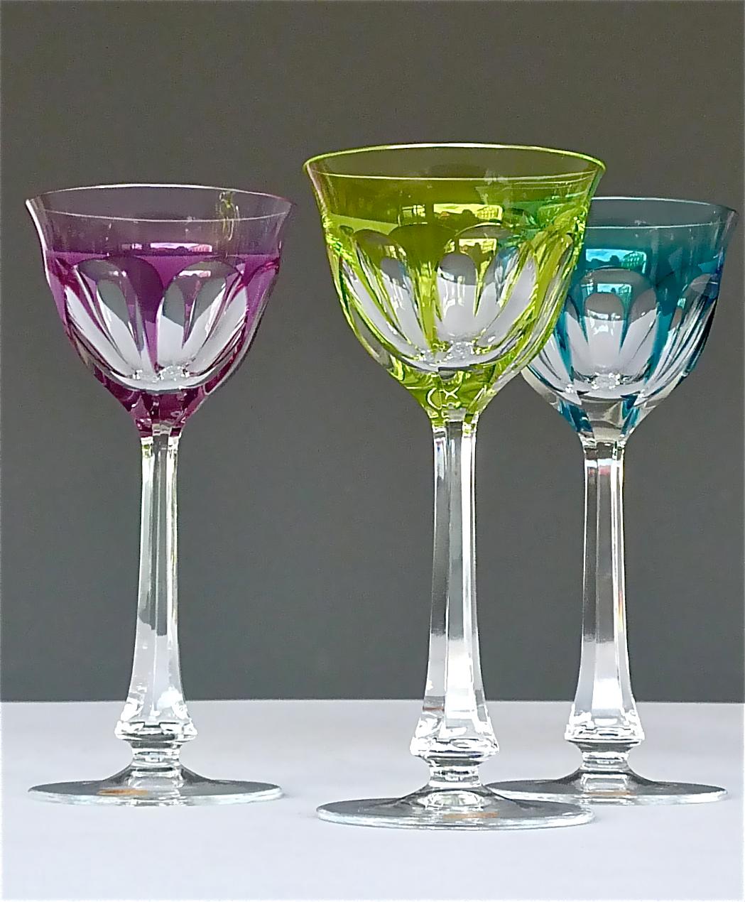 moser crystal wine glasses