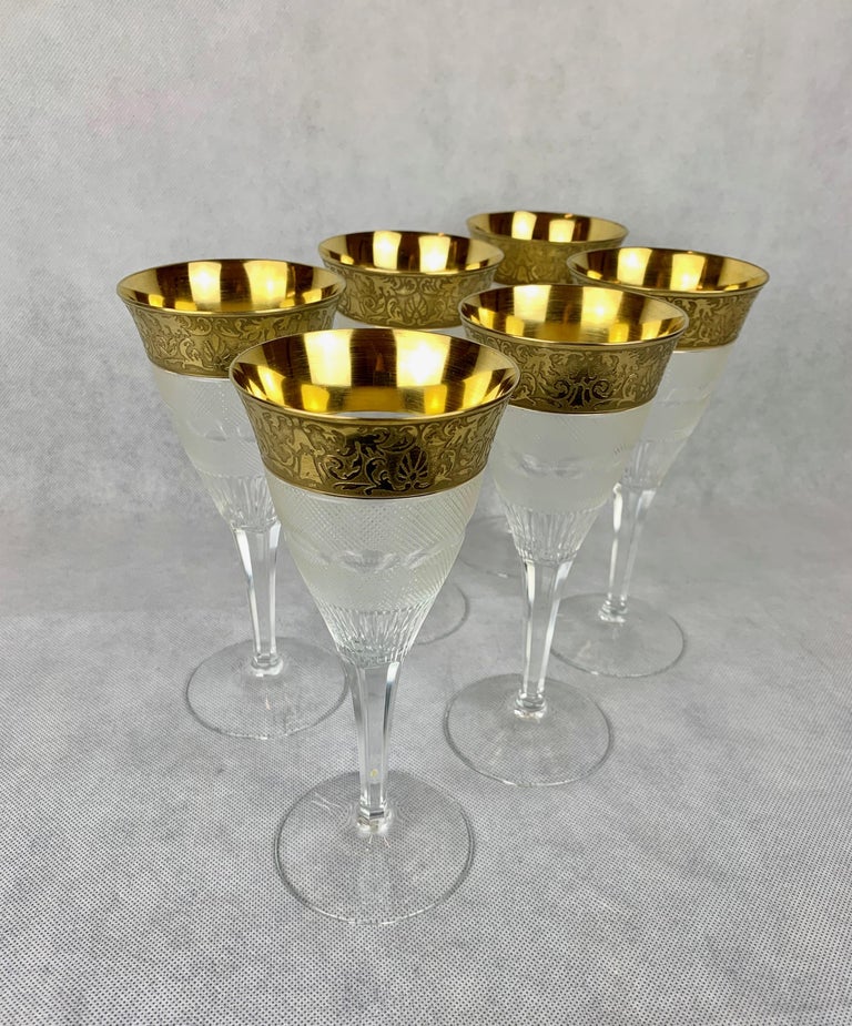 Verres En Cristal, Dans Le Goût Moser / Crystal Glasses, In The Moser