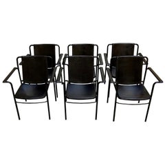 Set of Six 'Movie' Chairs by Mario Marenco for Poltrona Frau