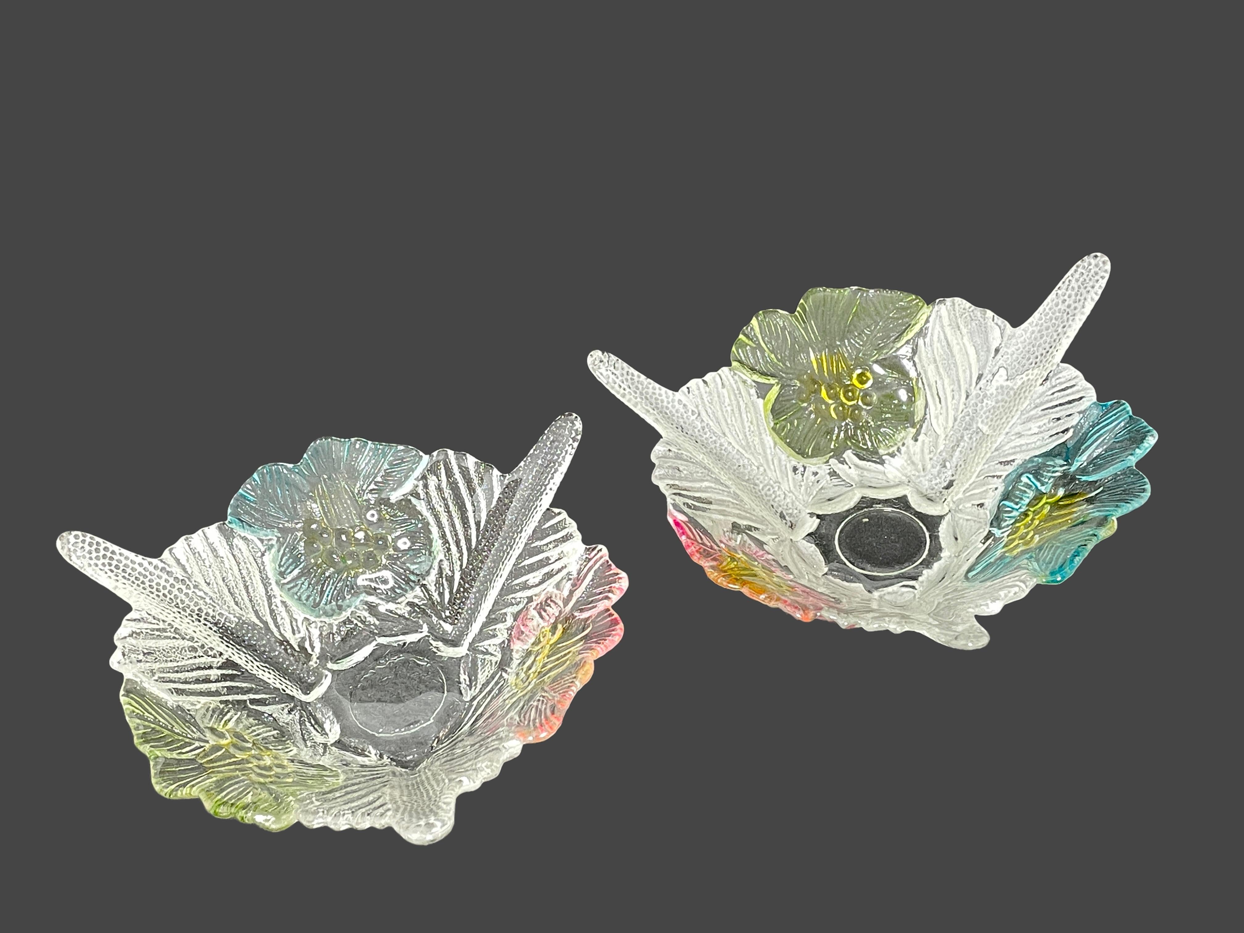 Set of Six Murano Art Glass Finger Food Bowls Vintage, Italy, 1960s In Good Condition For Sale In Nuernberg, DE