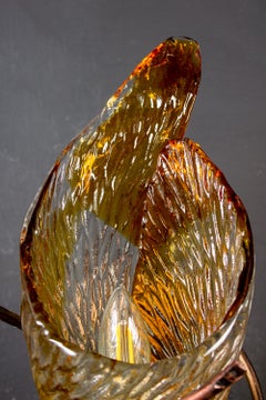 Set of Six Murano Glass Scones or Wall Lights by Mazzega, 1970
