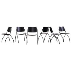 Set of Six "Nana" Chairs, Ilmari Tapiovaara for Merivaara, 1957