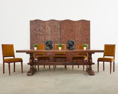 Set of Six Napoleonic Empire Style Bronze Mounted Dining Chairs