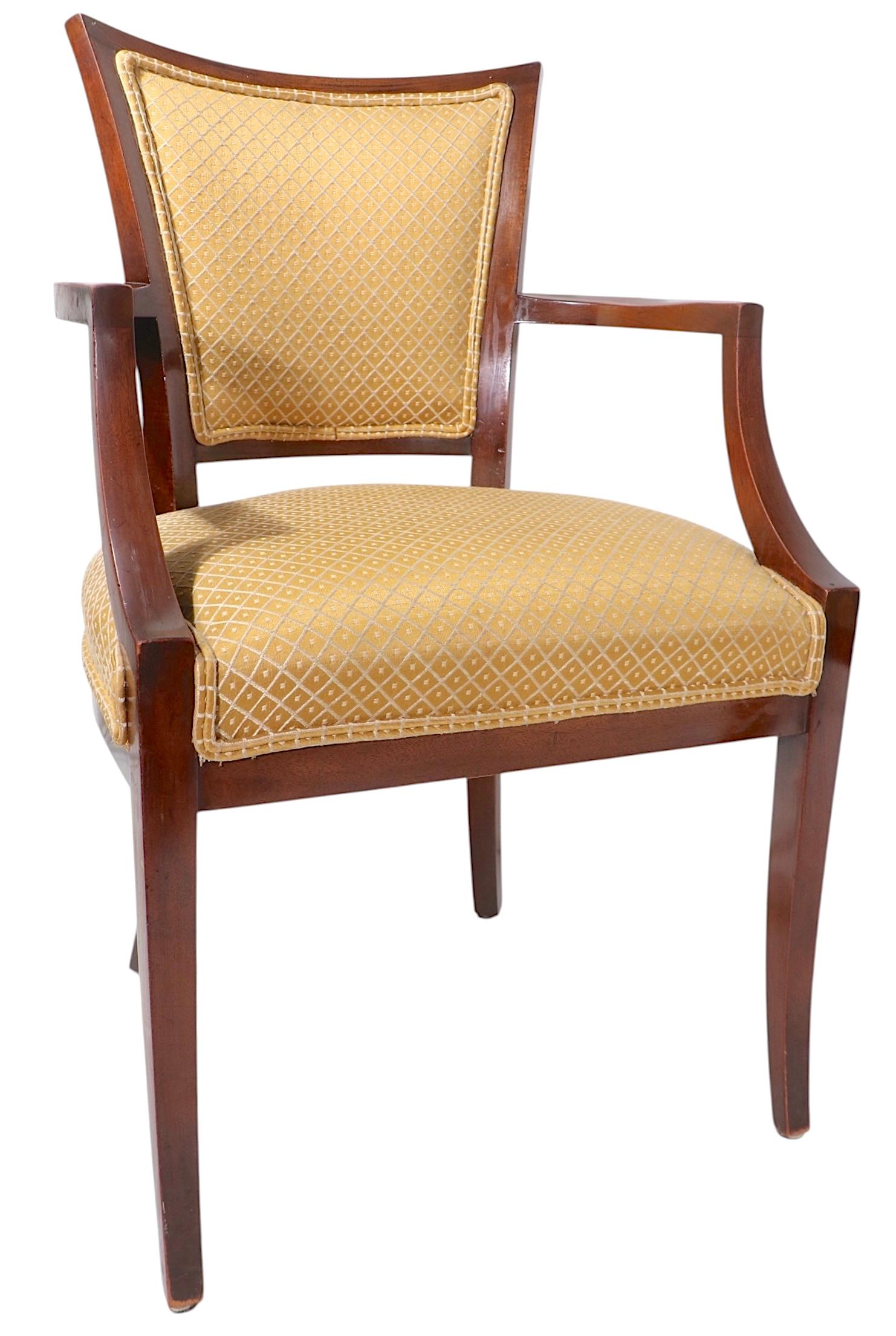 Satz von sechs Neo-Regency-Esszimmerstühlen der Baker Furniture Company zugeschrieben im Angebot 7