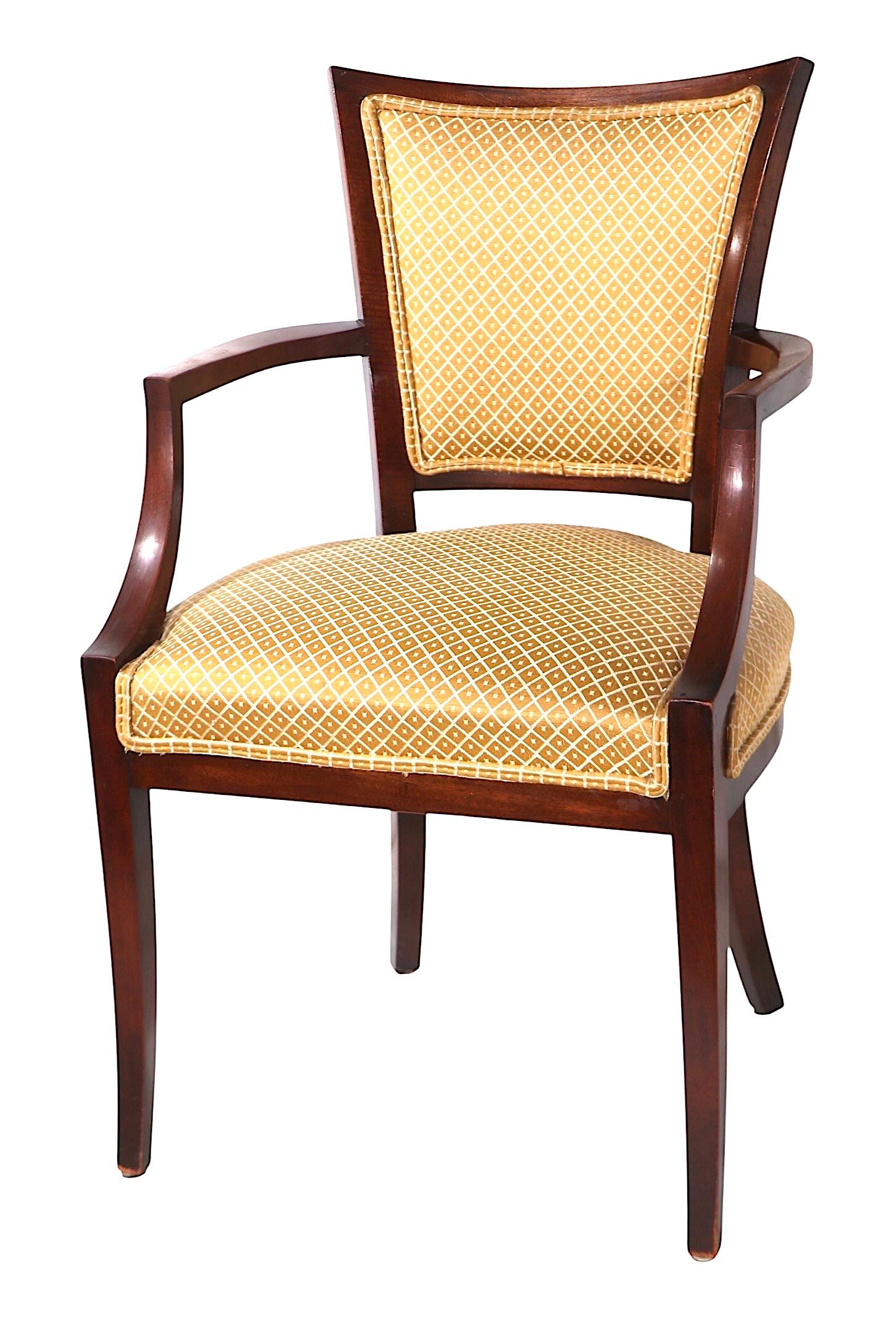 Satz von sechs Neo-Regency-Esszimmerstühlen der Baker Furniture Company zugeschrieben im Angebot 11