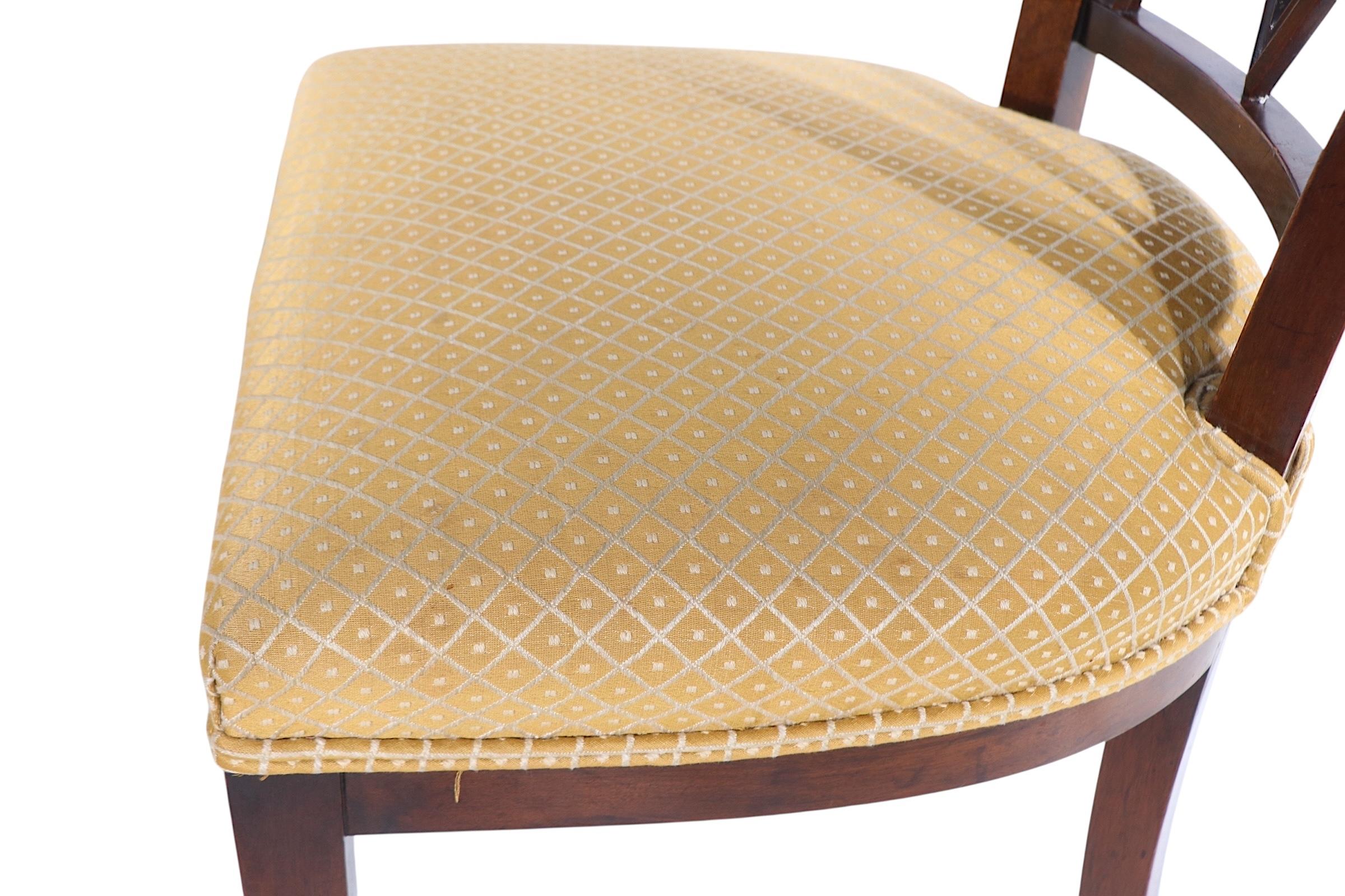 Satz von sechs Neo-Regency-Esszimmerstühlen der Baker Furniture Company zugeschrieben im Angebot 4
