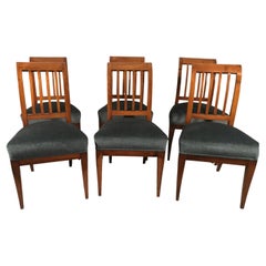 Set of six Neoclassical  Biedermeier Dining Room Chairs, 1810-20