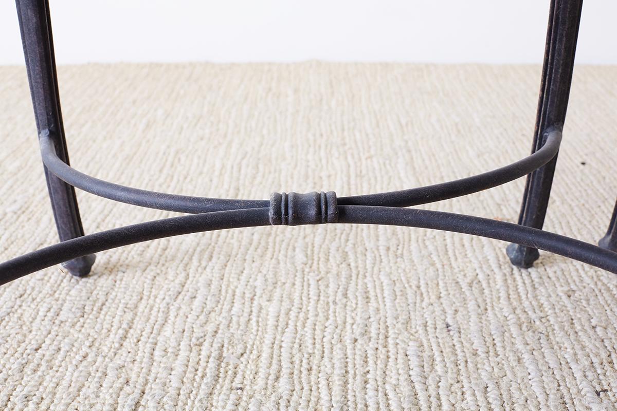 Set of Six Neoclassical Style Cast Iron Garden Chairs at 1stDibs