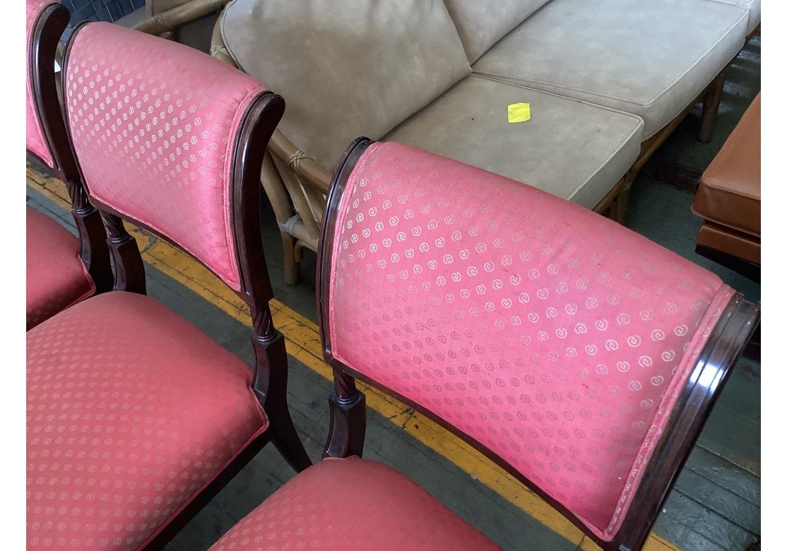 Satz von sechs Esszimmerstühlen im neoklassischen Stil für die Restaurierung im Angebot 6