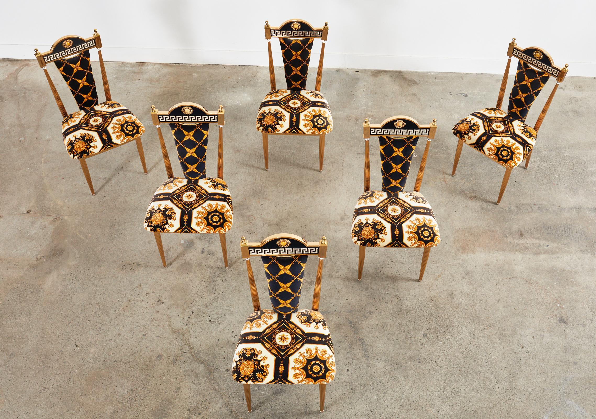 versace dining table and chairs for sale