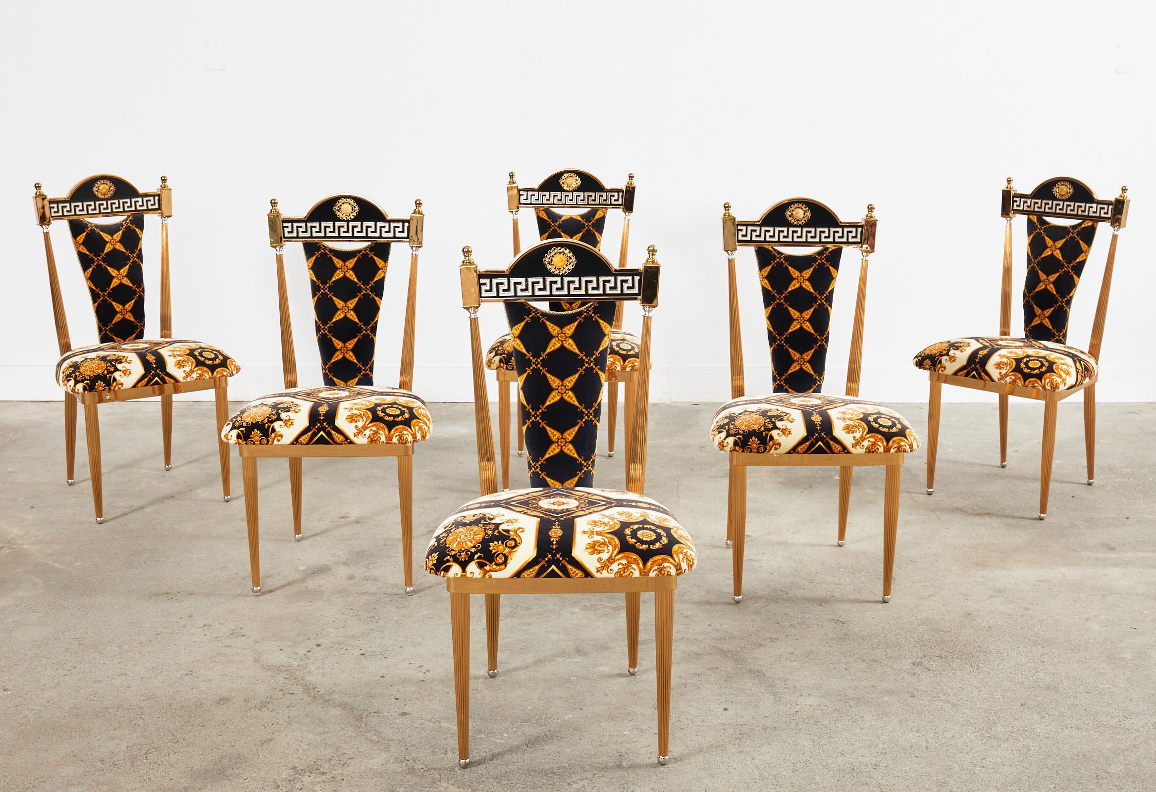 versace table and chairs