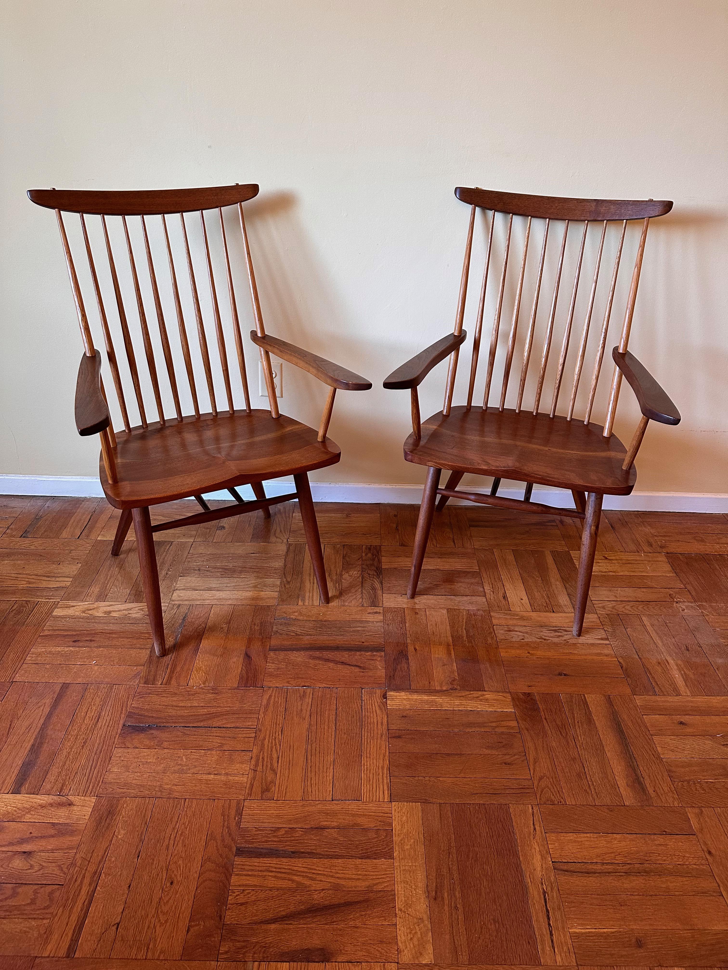Set of Six New Chairs in Walnut by George Nakashima 1978 1