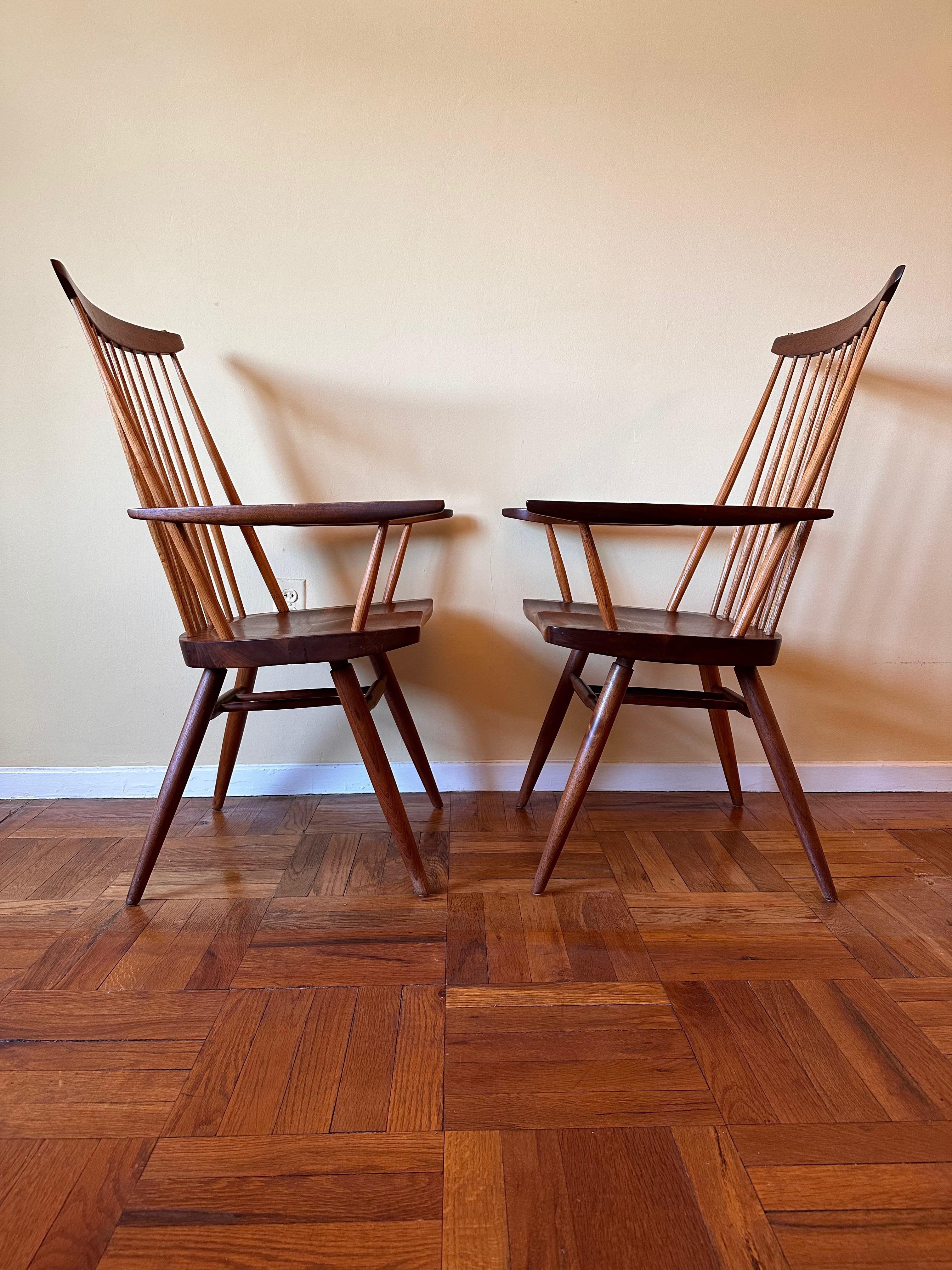Set of Six New Chairs in Walnut by George Nakashima 1978 In Good Condition In Philadelphia, PA