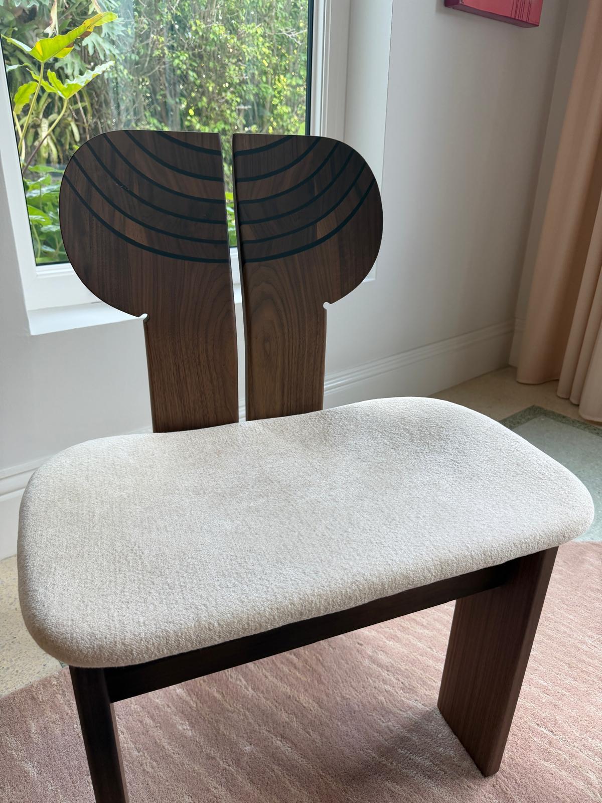 Sechs neue Tacchini Africa Stühle von Afra & Tobia Scarpa auf Lager im Angebot 4