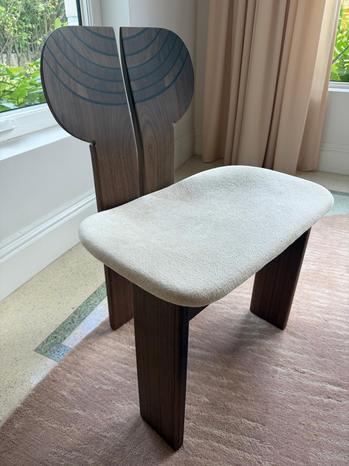 Sechs neue Tacchini Africa Stühle von Afra & Tobia Scarpa auf Lager im Angebot 3