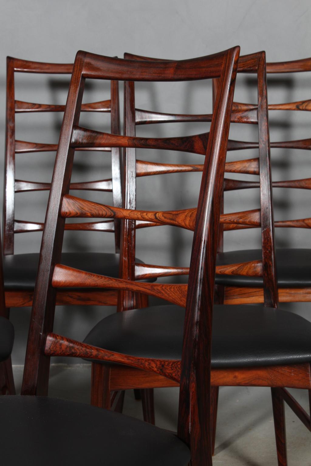 Set of Six Niels Koefoed Dining Chairs, Model 
