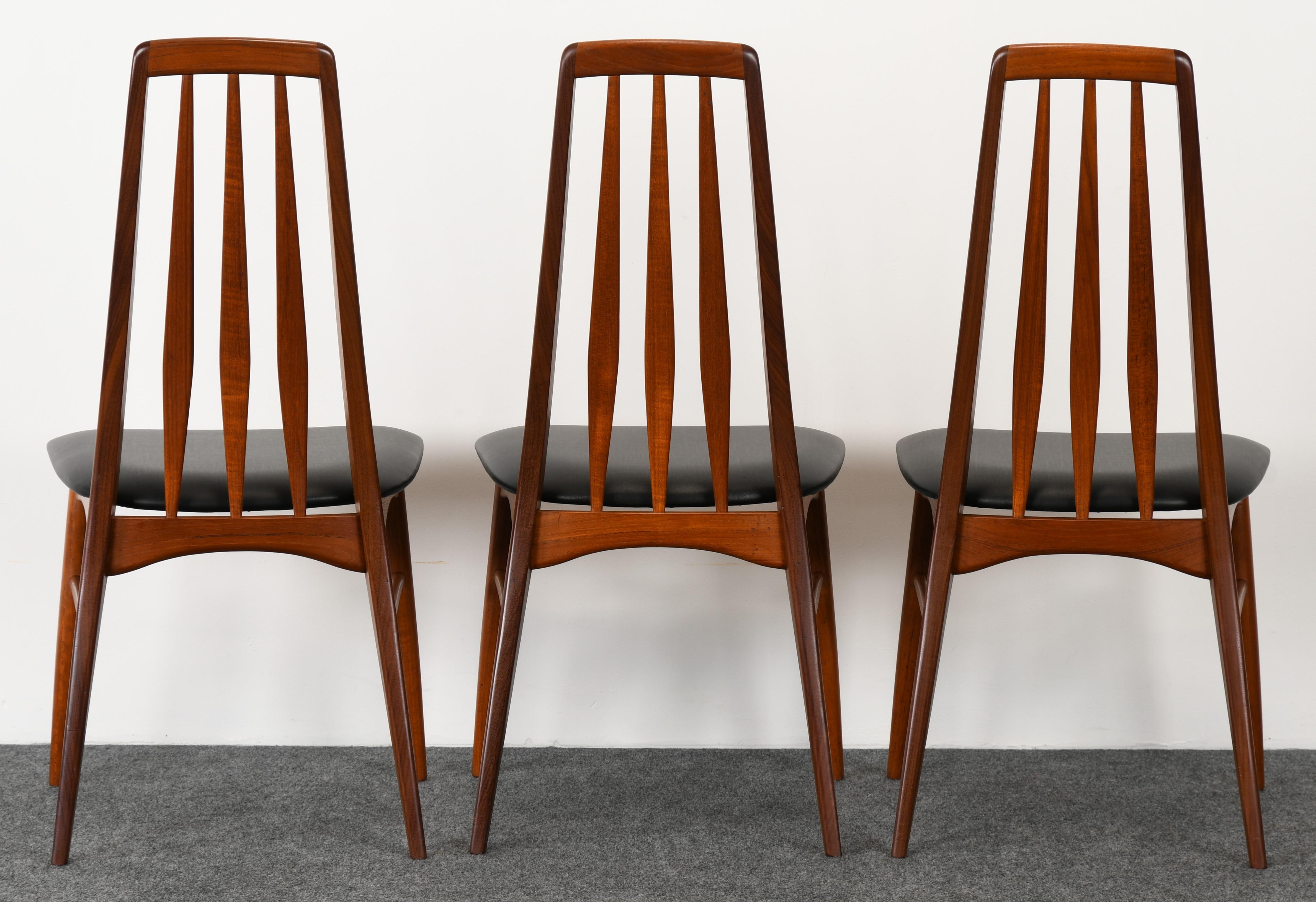 Set of Six Niels Koefoed 'Eva' Dining Chairs for Koefoed Hornslet, 1960s In Good Condition In Hamburg, PA