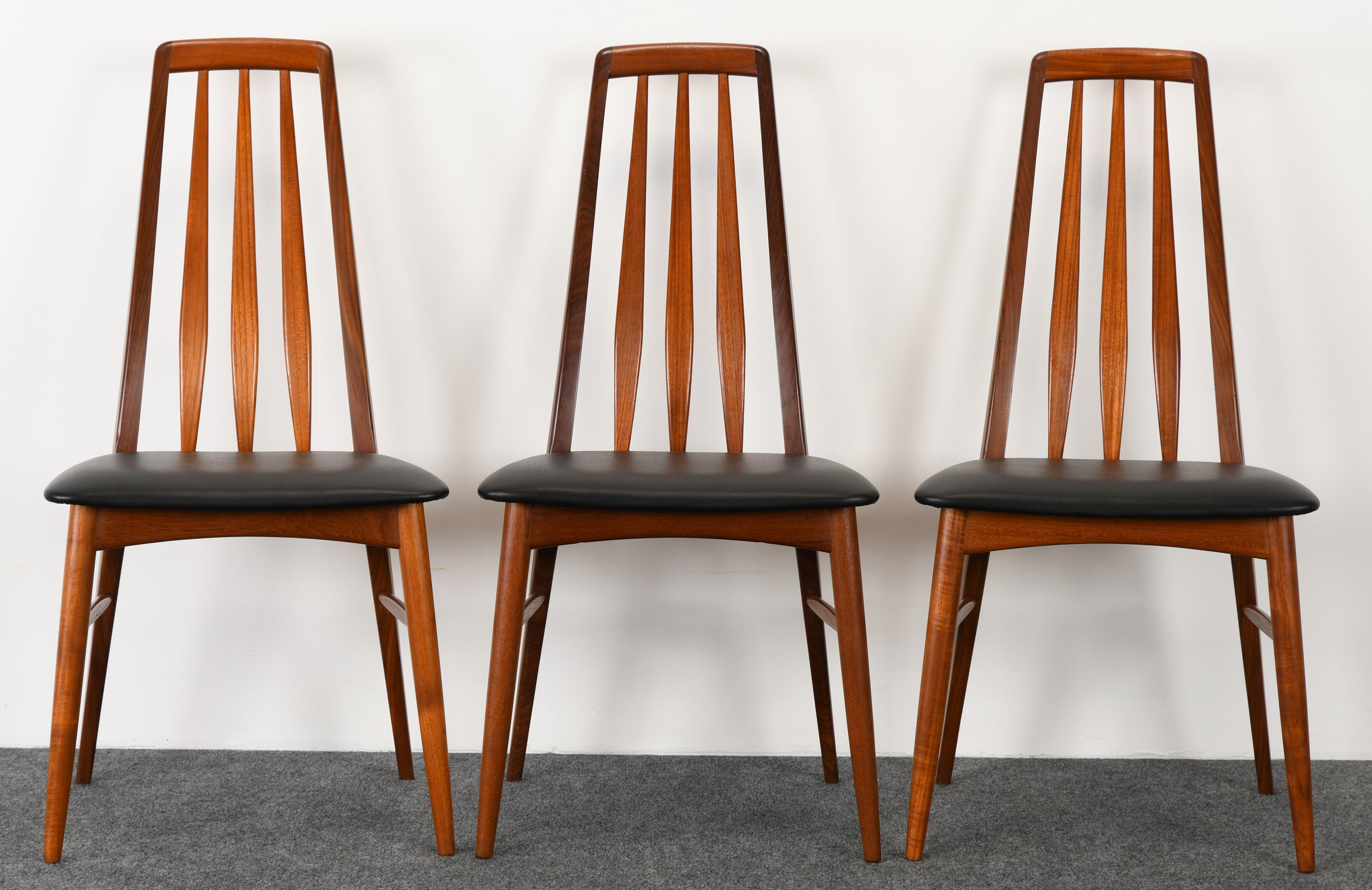 Mid-20th Century Set of Six Niels Koefoed 'Eva' Dining Chairs for Koefoed Hornslet, 1960s