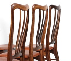 Set of Six Niels Koefoed "Ingrid" Dining Chairs in Rosewood