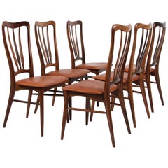 Set of Six Niels Koefoed "Ingrid" Dining Chairs in Rosewood