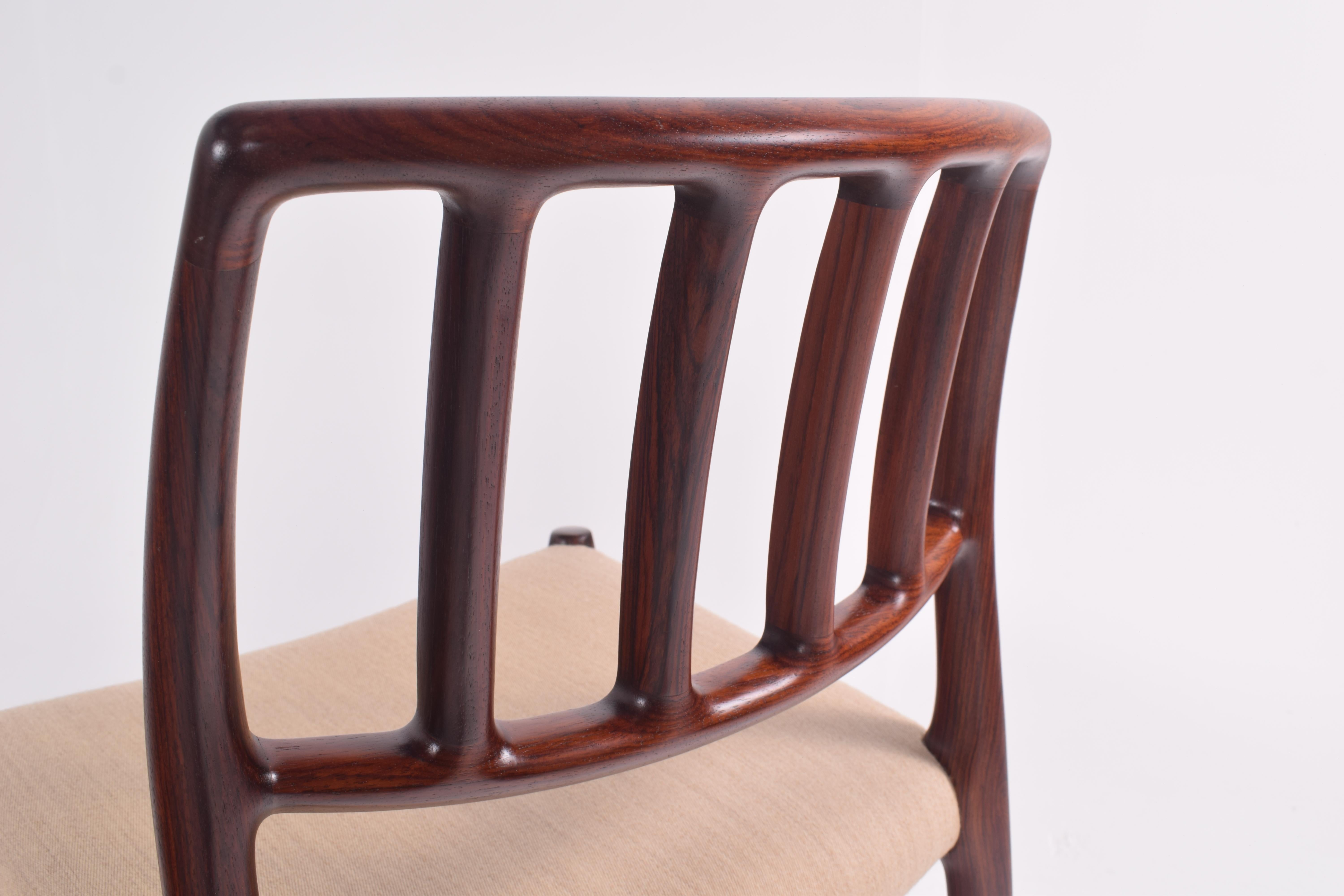 Set of Six Niels Møller “Model 83” Rosewood Dining Chairs for J.L. Møller 6