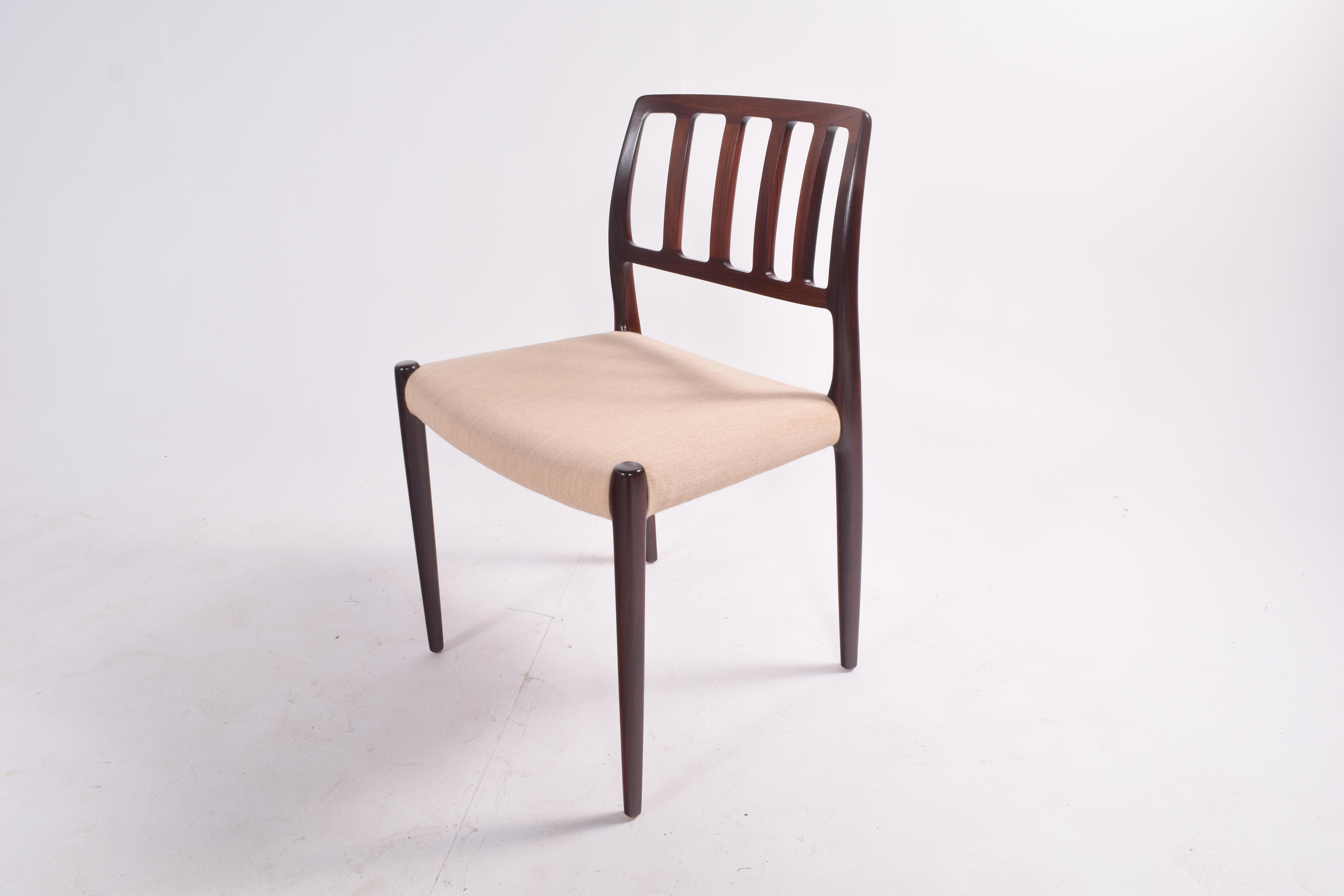 Set of Six Niels Møller “Model 83” Rosewood Dining Chairs for J.L. Møller 7