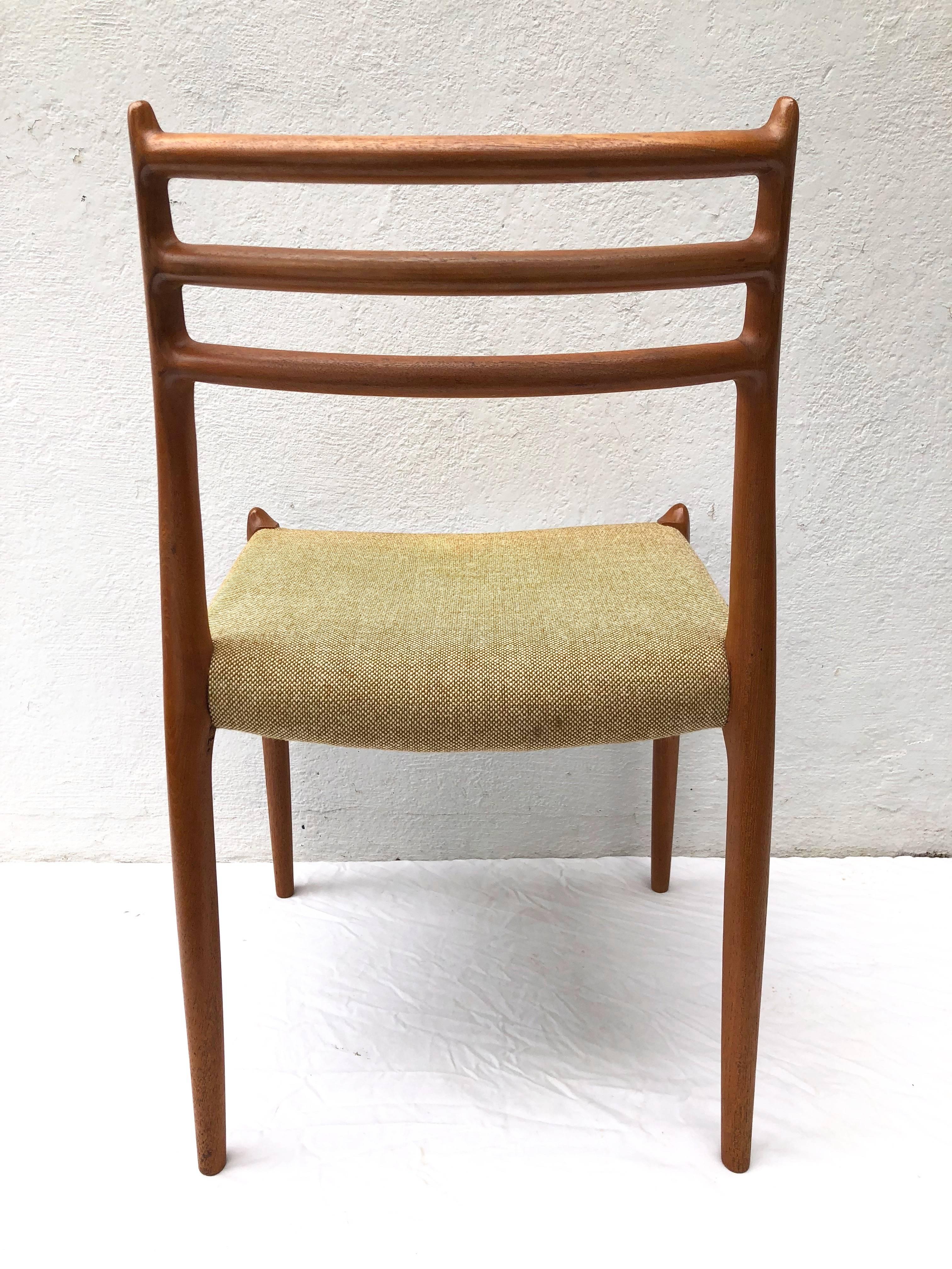 Teak Set of Six Niels Moller Dining Chairs