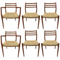 Set of Six Niels Moller Dining Chairs