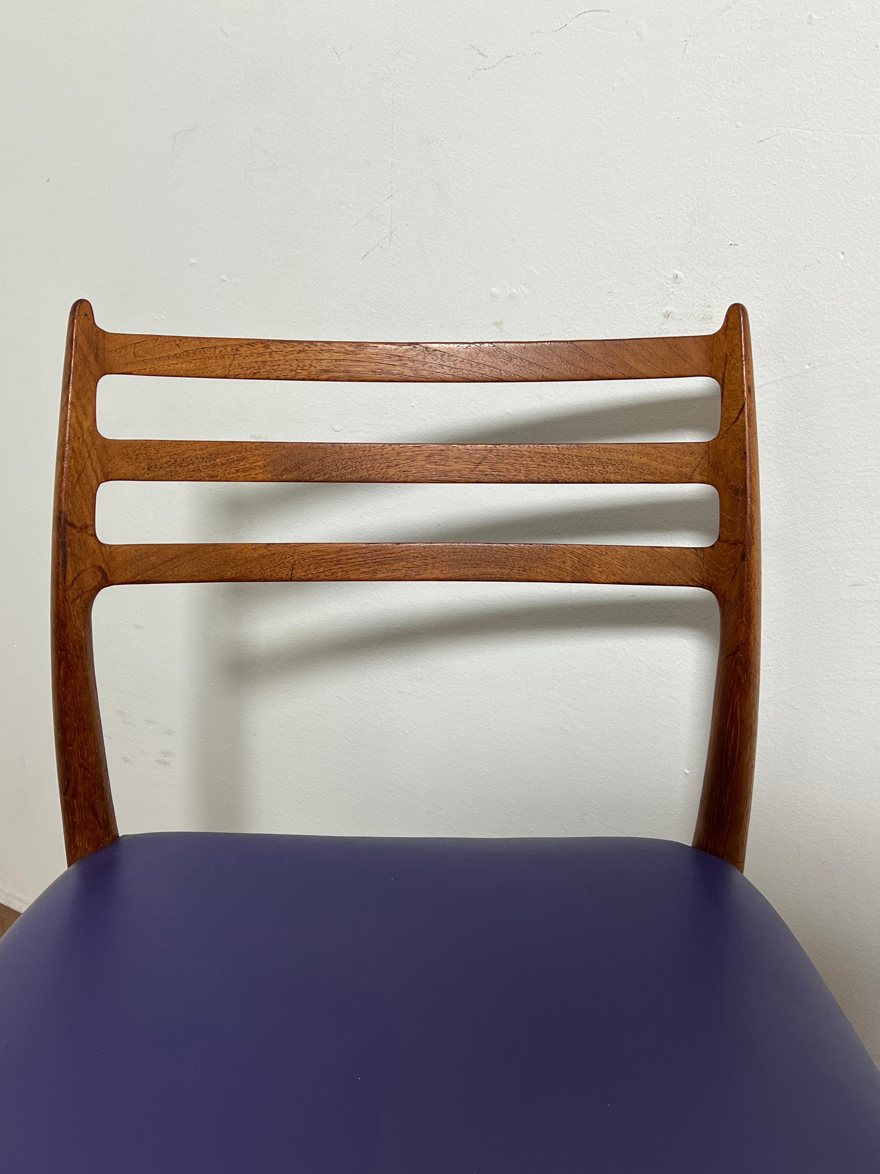 Set of Six Niels Moller for JL Moller Teak 