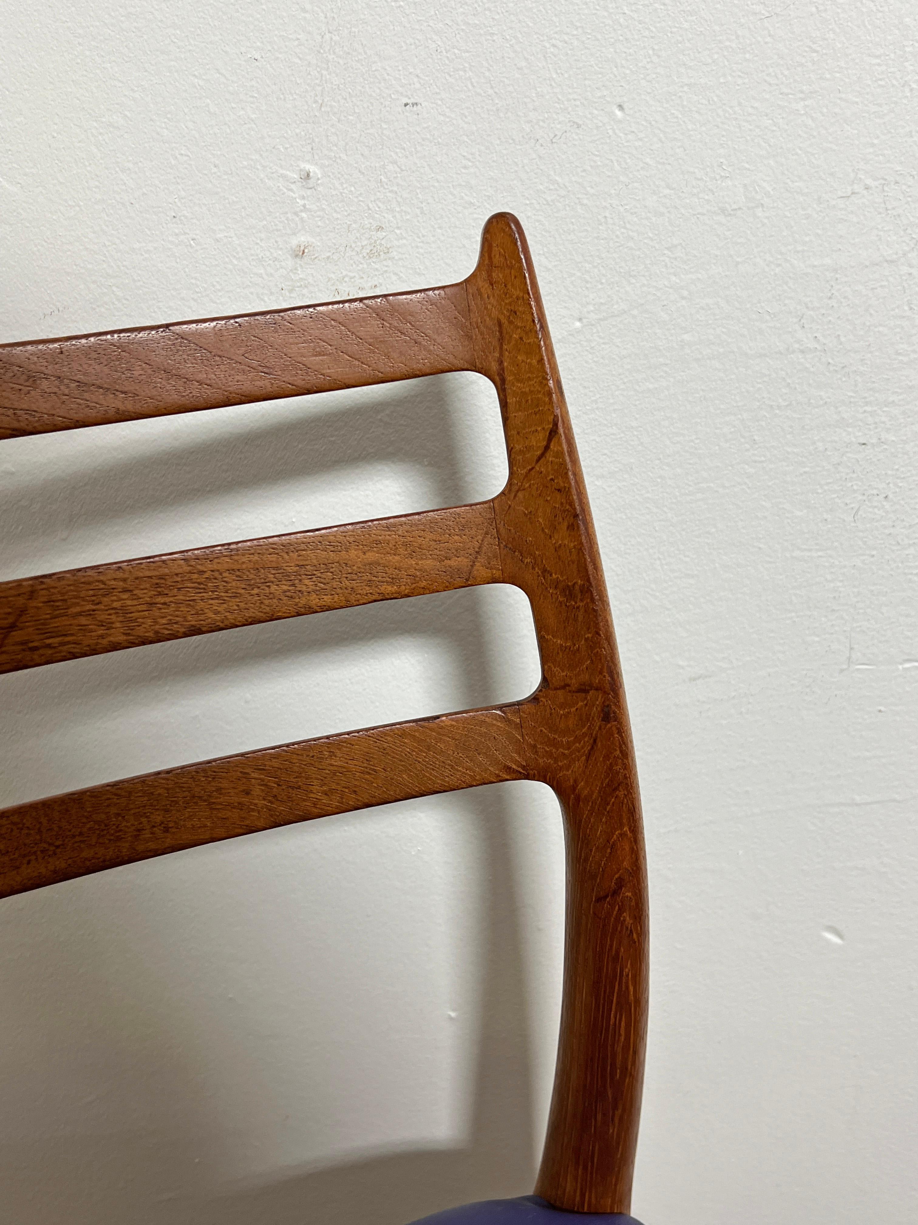 Set of Six Niels Moller for JL Moller Teak 