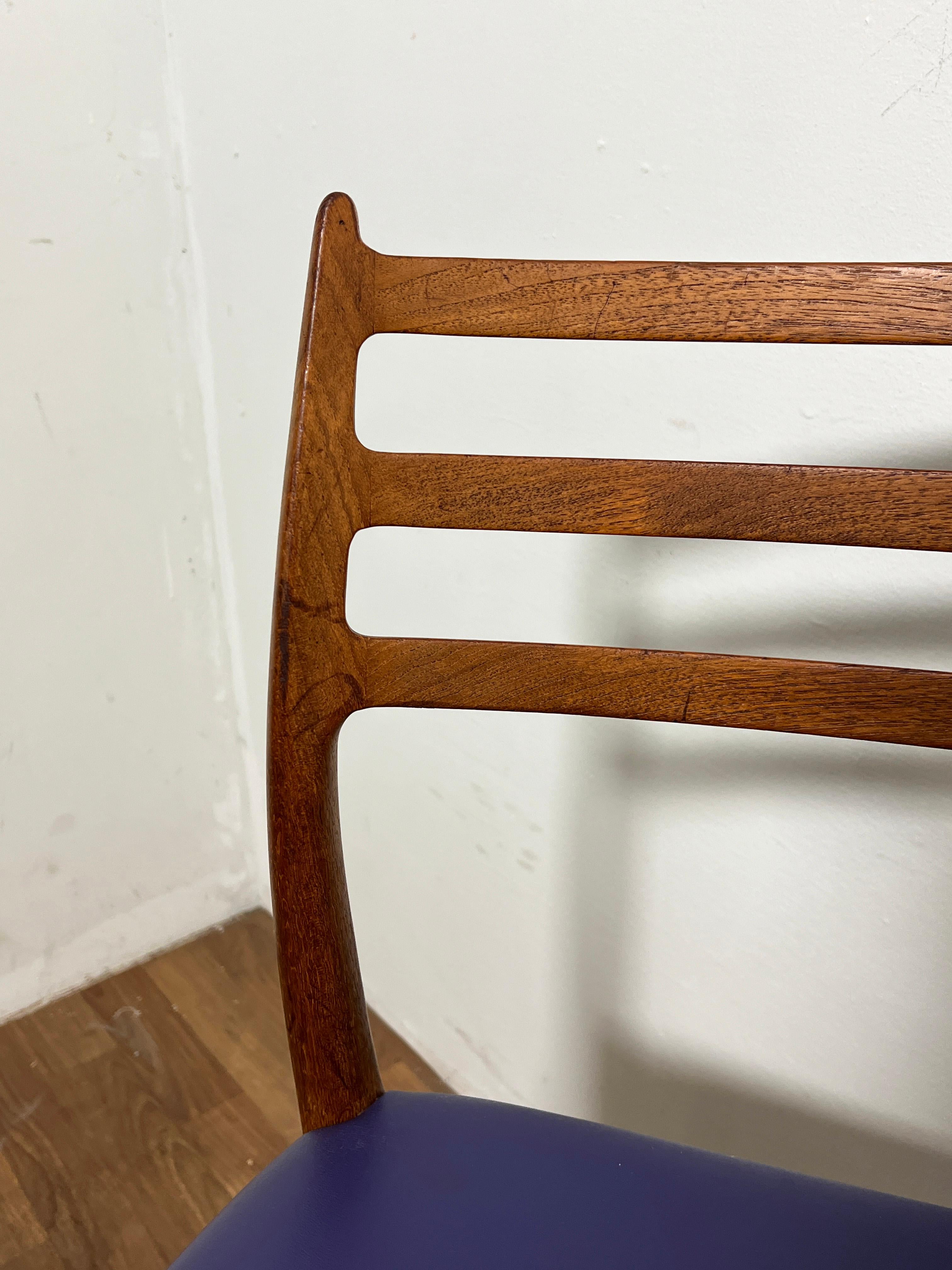 Set of Six Niels Moller for JL Moller Teak 