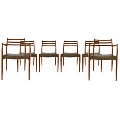 Set of Six Niels Moller Teak Dining Chairs