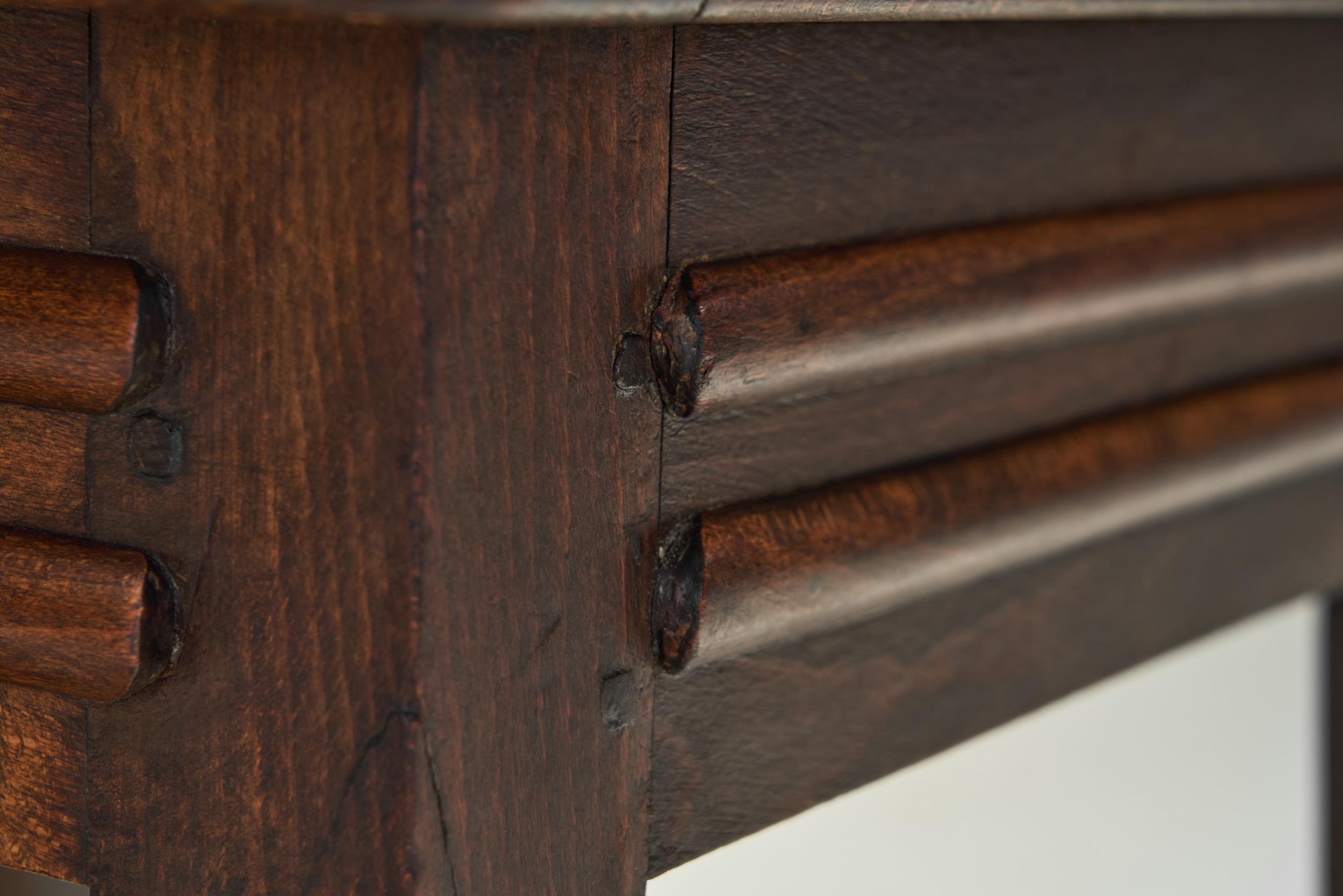 Set di sei sedie da pranzo in Oak e Mohair di Etienne Kohlmann, Francia anni '30 in vendita 4