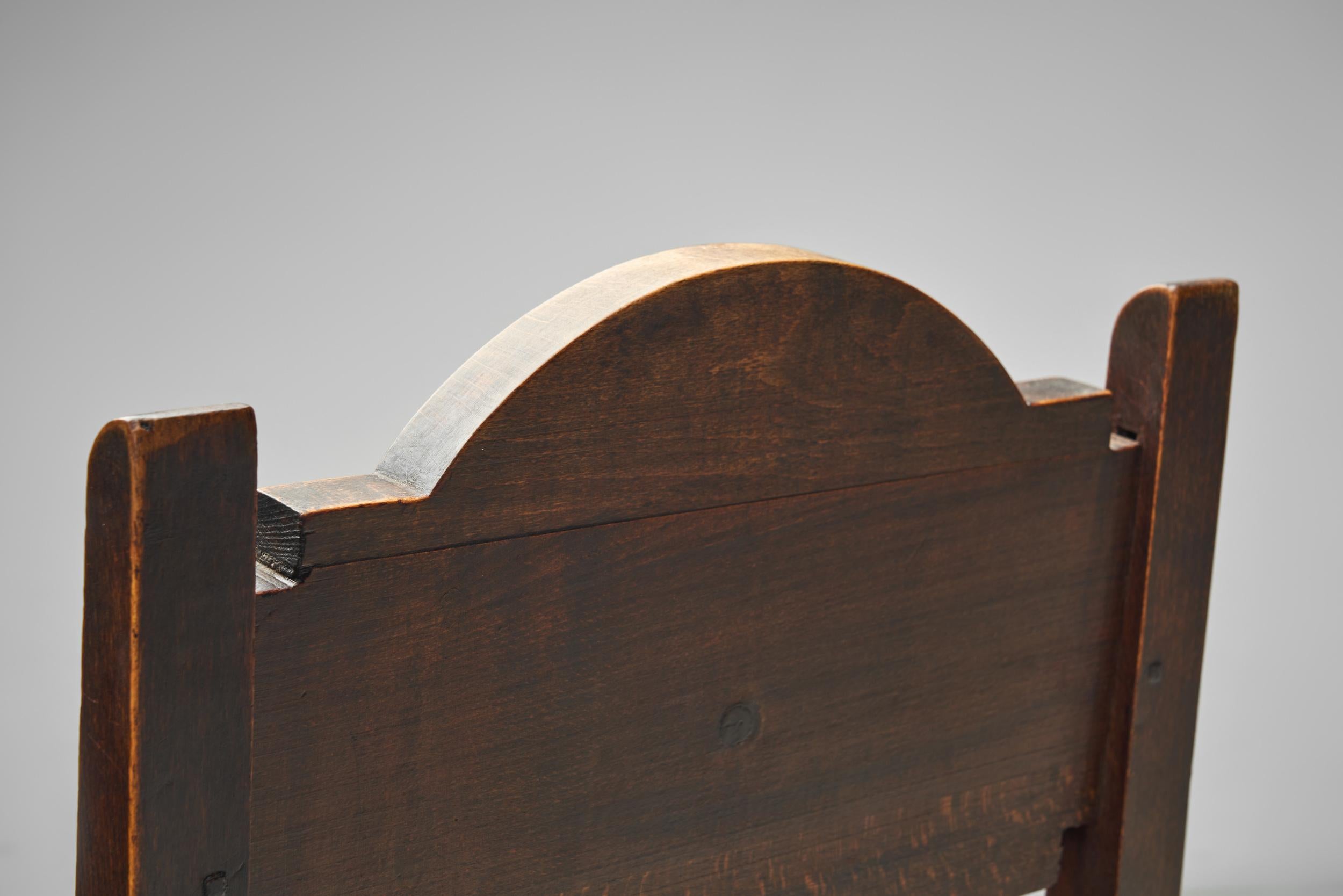 Set di sei sedie da pranzo in Oak e Mohair di Etienne Kohlmann, Francia anni '30 in vendita 6