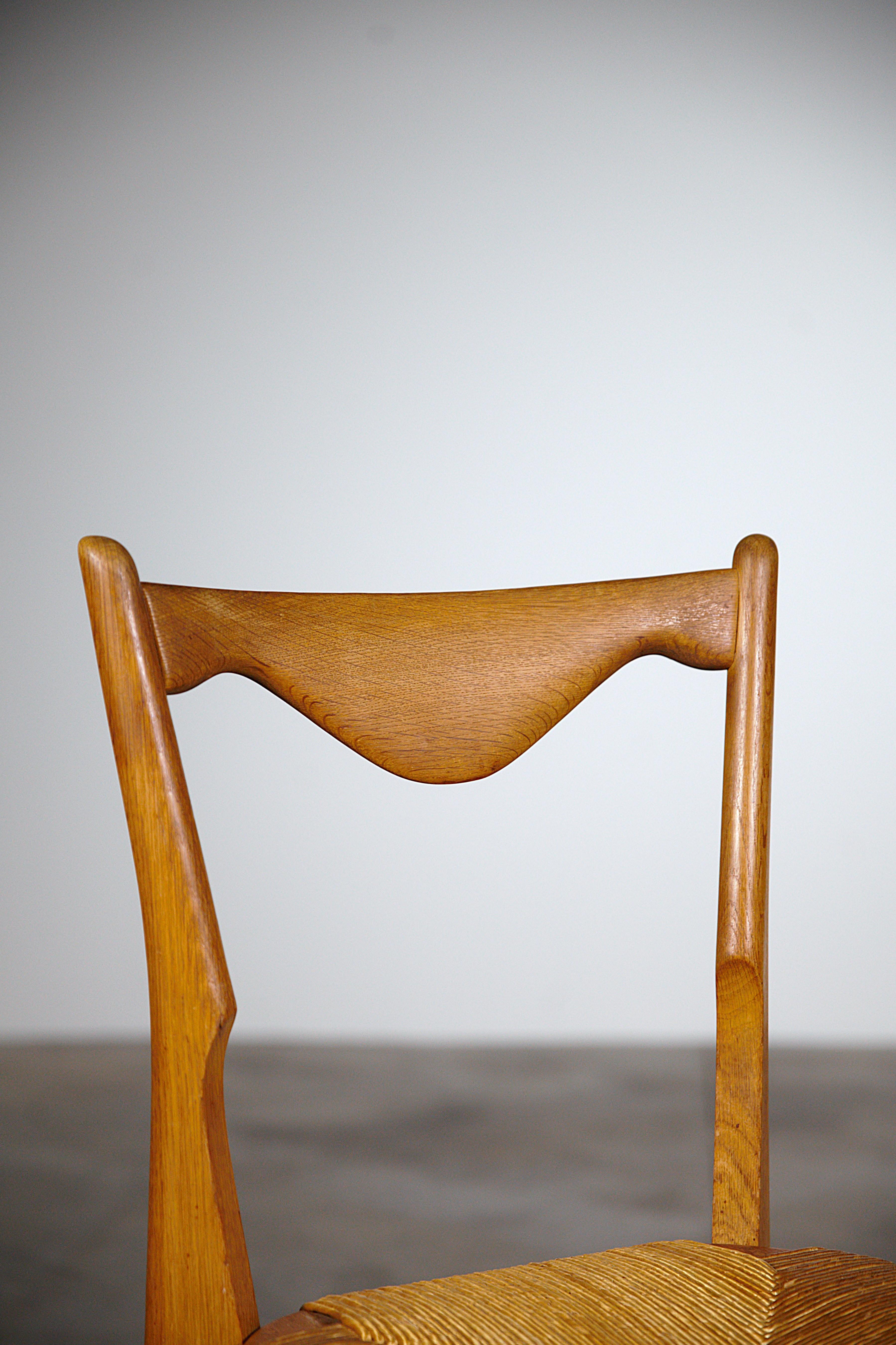 Set of Six Oak and Rush 