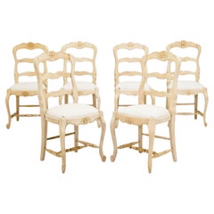 Used Set of Six Oak Cafe Chairs