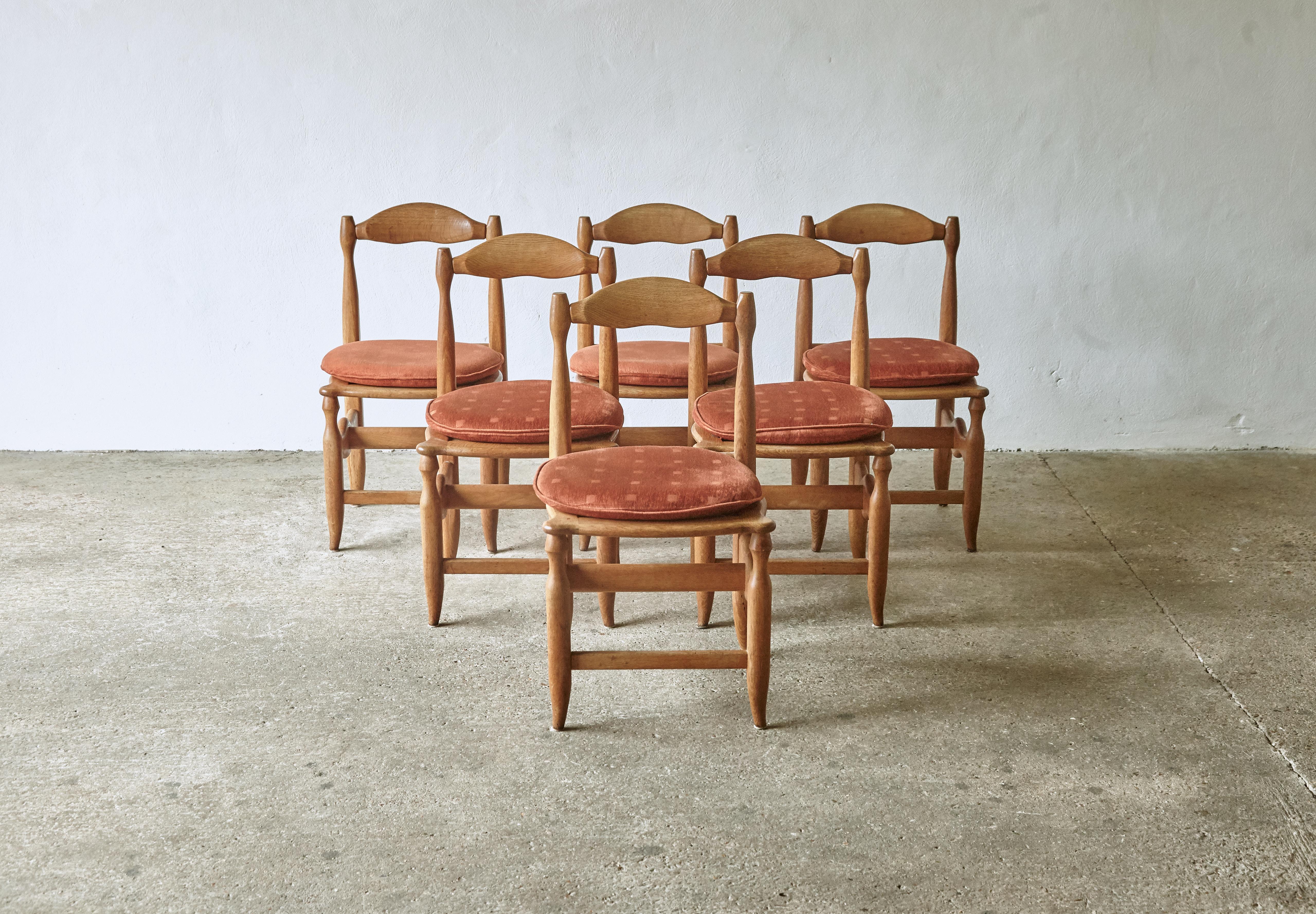 A superb set of six oak dining chairs by Guillerme et Chambron, France, 1960s. In good original condition. Fast shipping worldwide.



UK customers please note: listed prices do not include VAT.