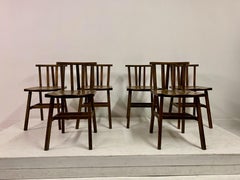 Set Of Six Oak Dining Chairs, 1930s