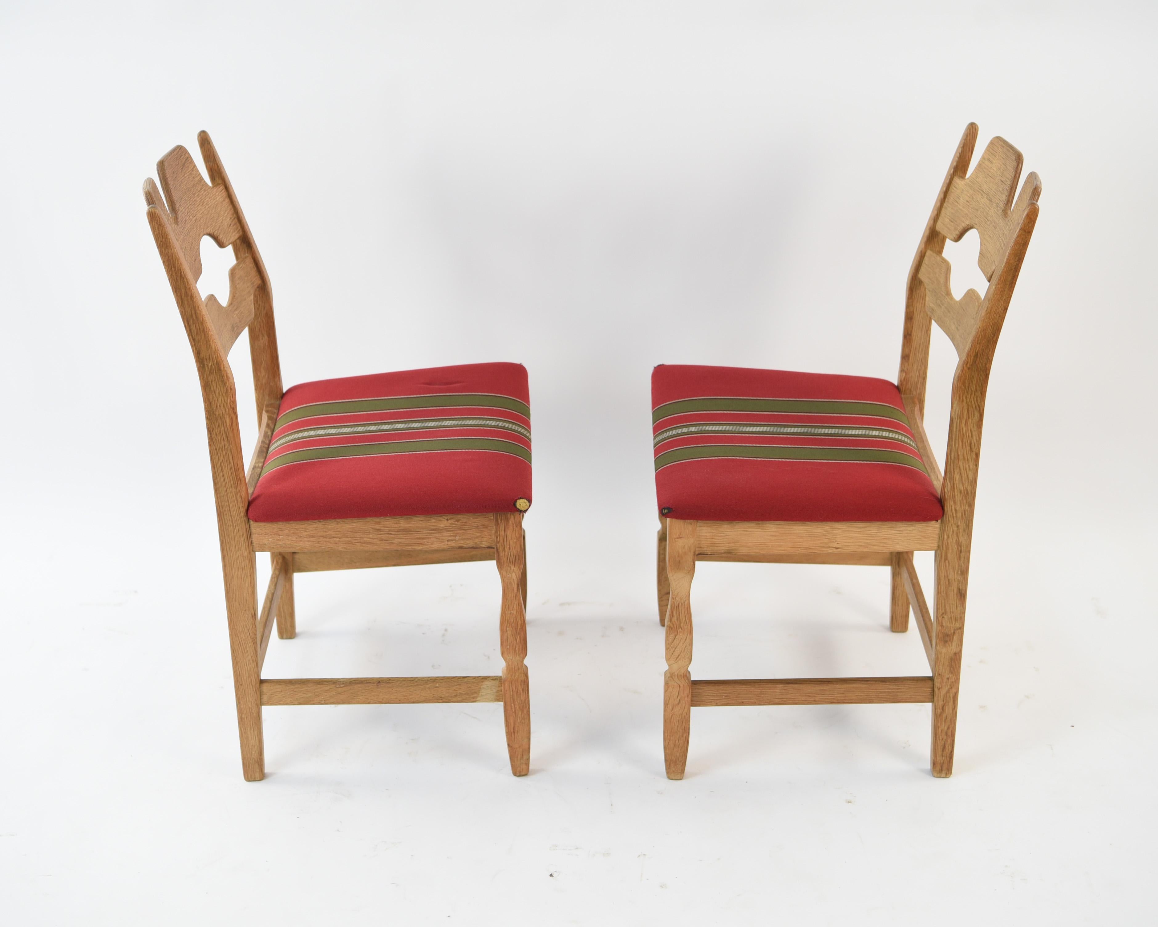 Set of 'Six' Oak Dining Chairs by Henning Kjærnulf, 1960s 6