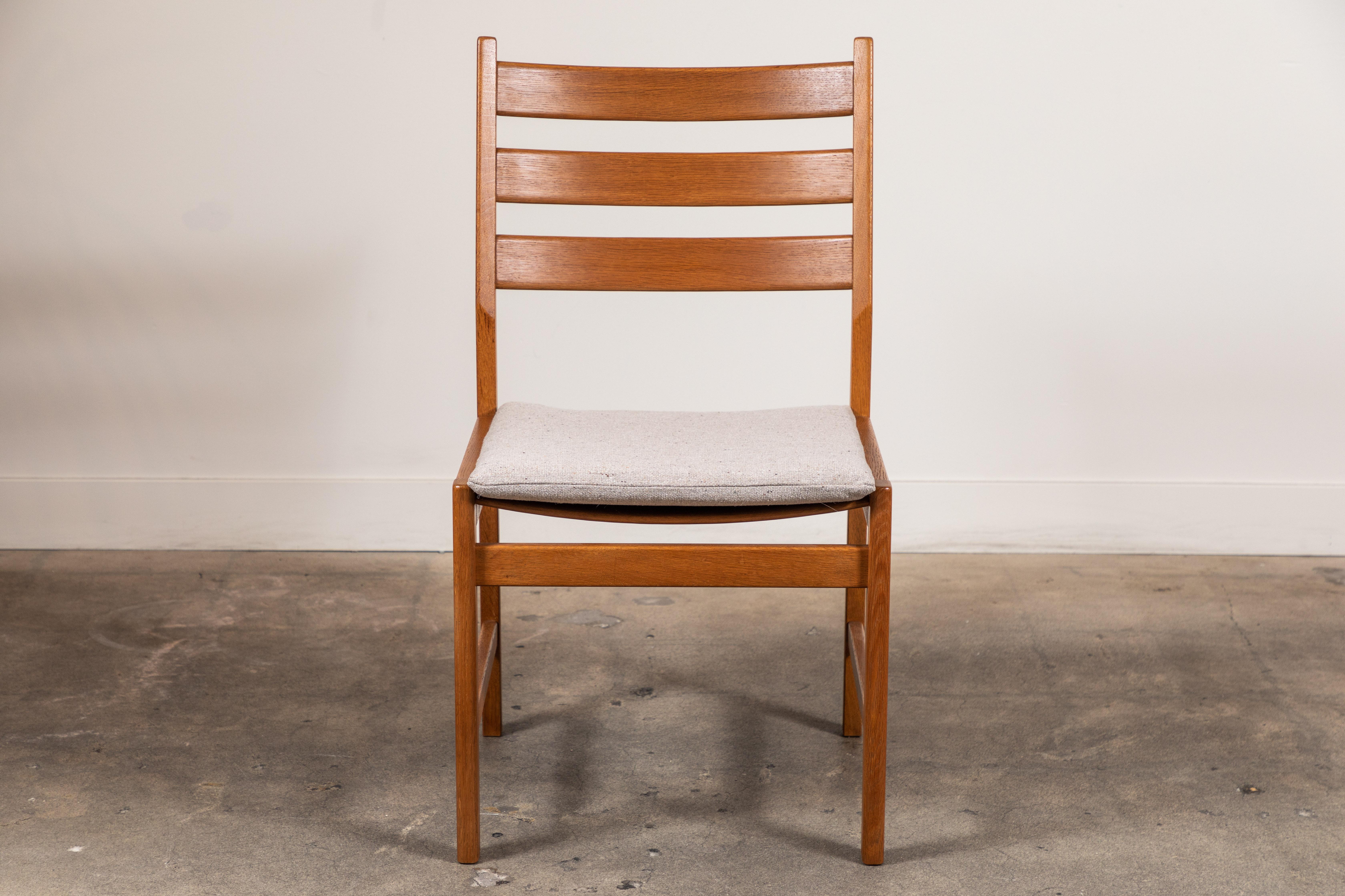 Set of Six Oak Dining Chairs by Kurt Ostevig for KP Mobler (Moderne der Mitte des Jahrhunderts)