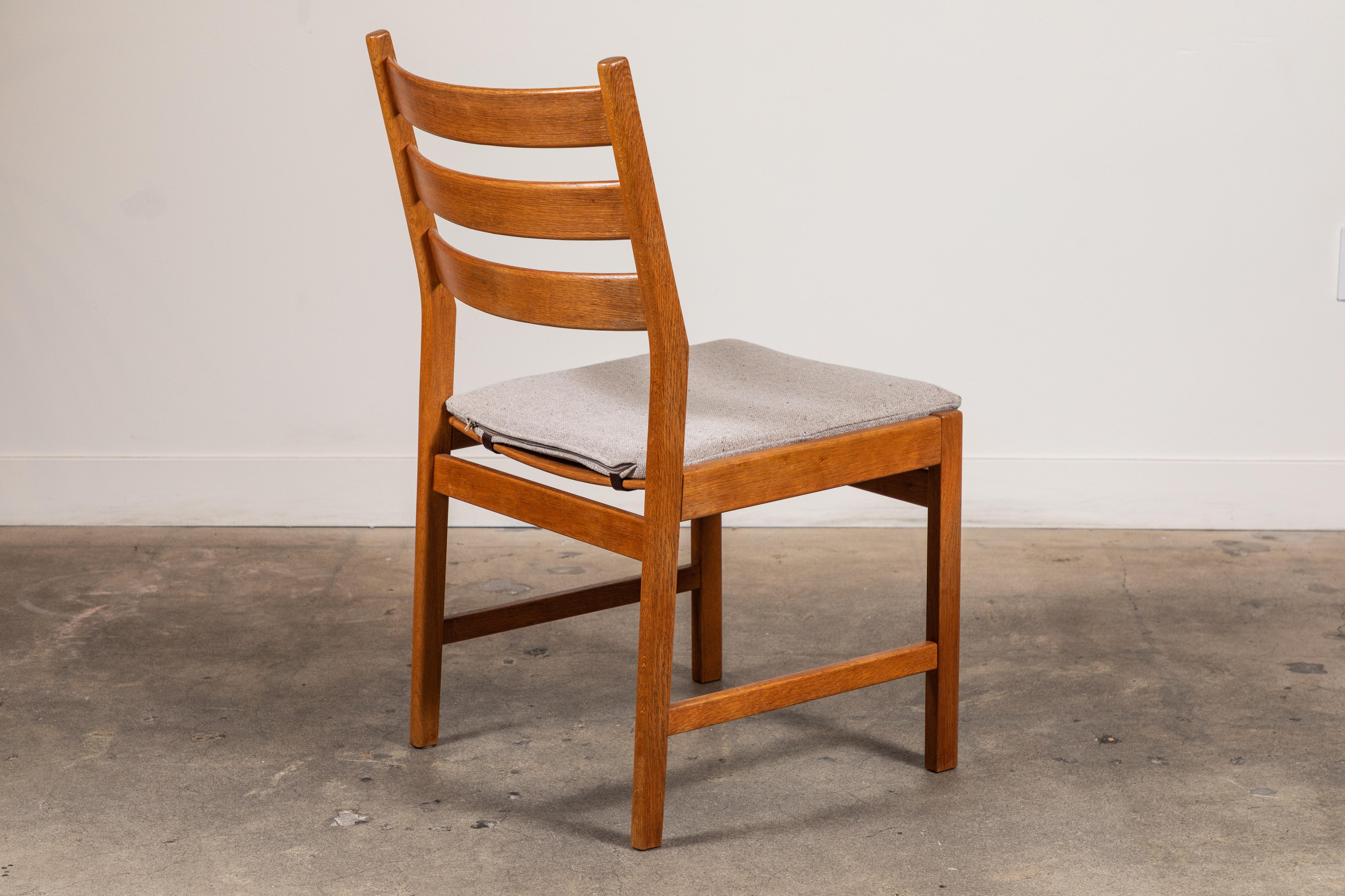 Set of Six Oak Dining Chairs by Kurt Ostevig for KP Mobler (Eichenholz)